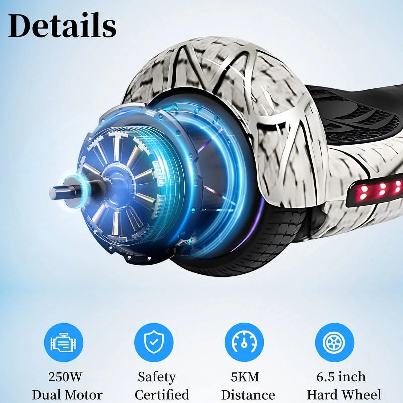 JOLEGE Hoverboard Go Kart Combo, 6.5