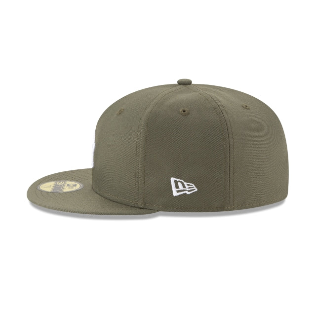 Los Angeles Dodgers Olive 59FIFTY Fitted Hat - Womvr