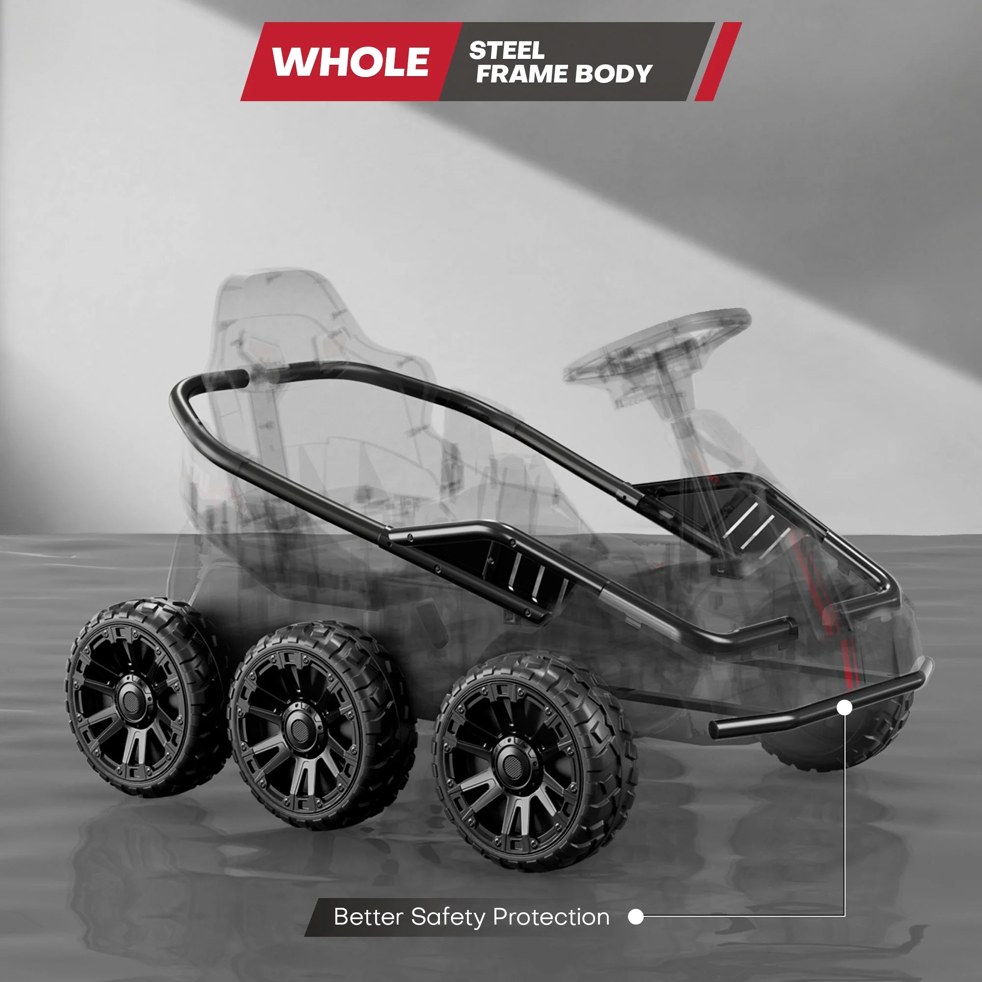 Teoayeah 24V Ride on Toys for Kids Ages 3-10, 2WD/4WD Switch, 4x75W Powerful Electric Car, 4 Shock Absorbers, Parent Remote, Music Player - Green - Womvr