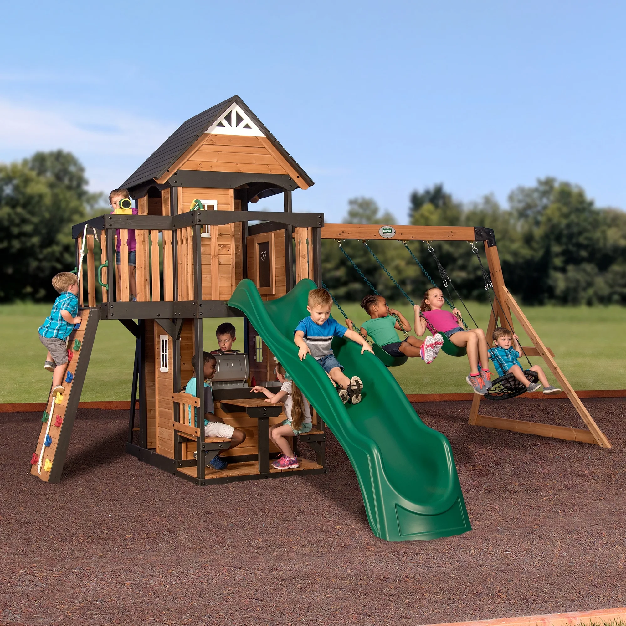 Backyard Discovery Canyon Creek Swing Set - Womvr