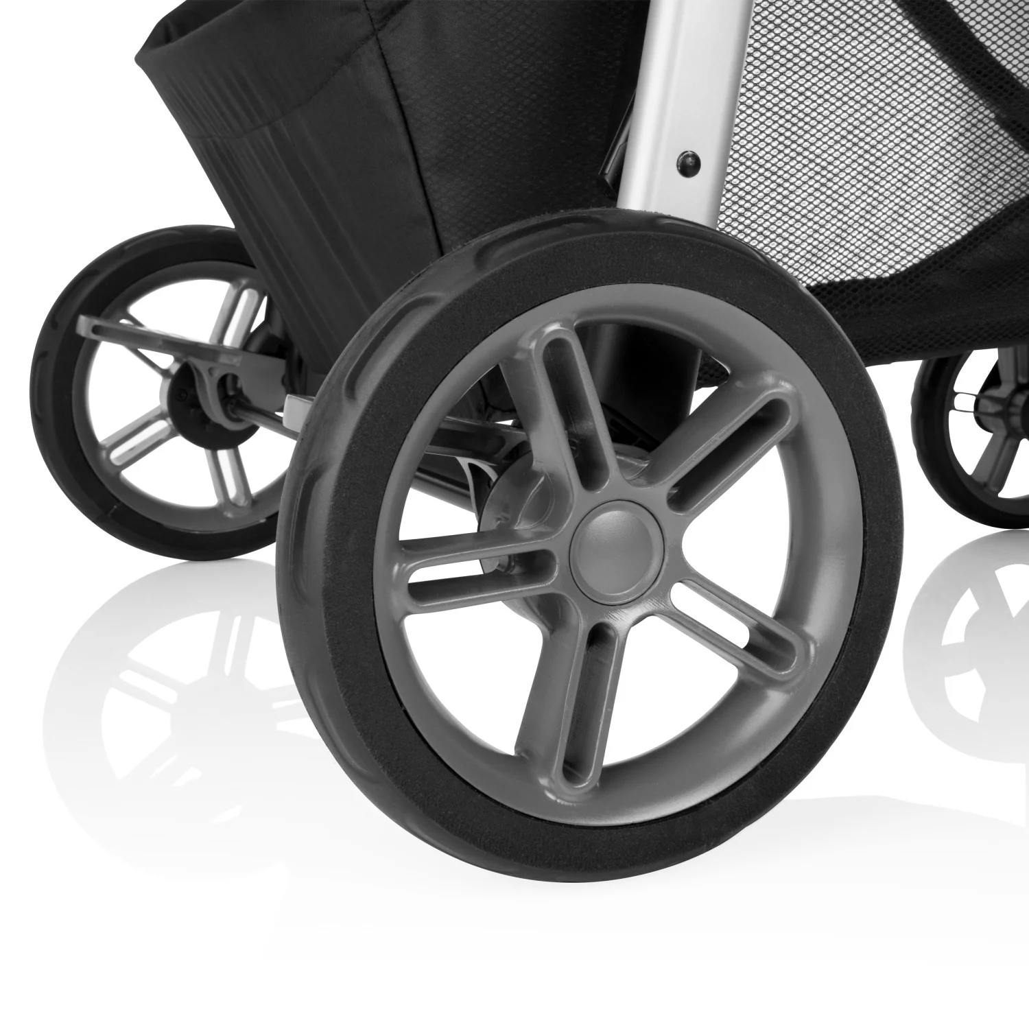 Evenflo Omni Plus Modular Travel System with LiteMax Sport Infant Car Seat, Mylar Gray, Unisex - Womvr