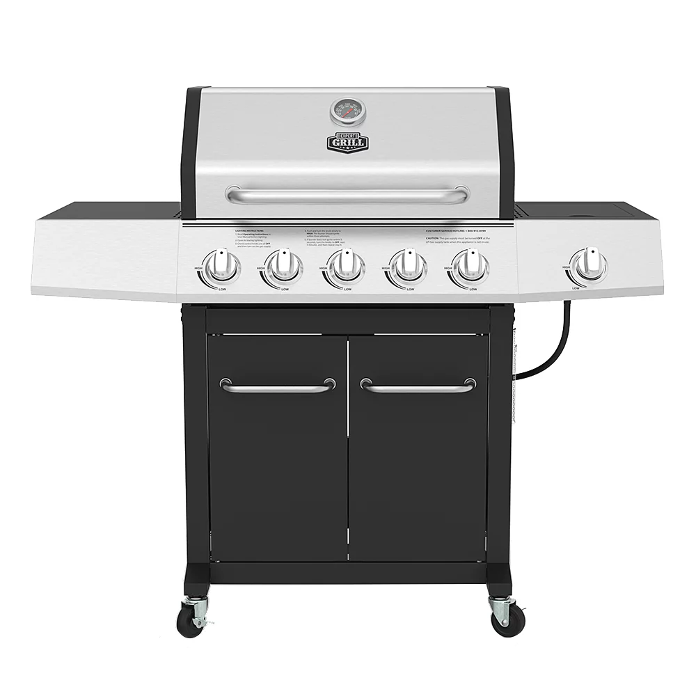 Expert Grill 5-Burner Propane Gas Grill with Side Burner - Womvr