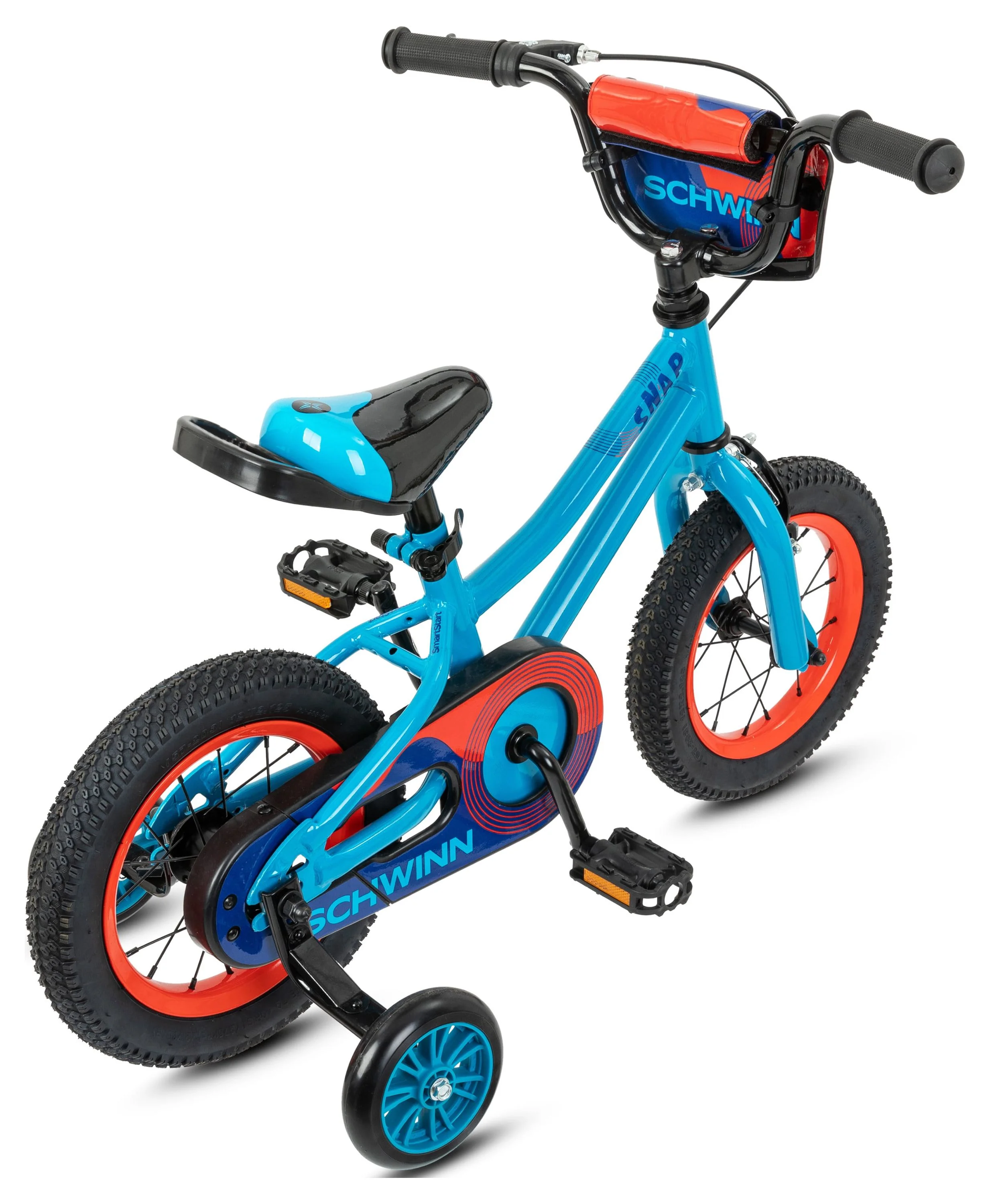 Schwinn Snap 12 inch Boys Kids Bike with Training Wheels, Ages 1-4, Blue - Womvr