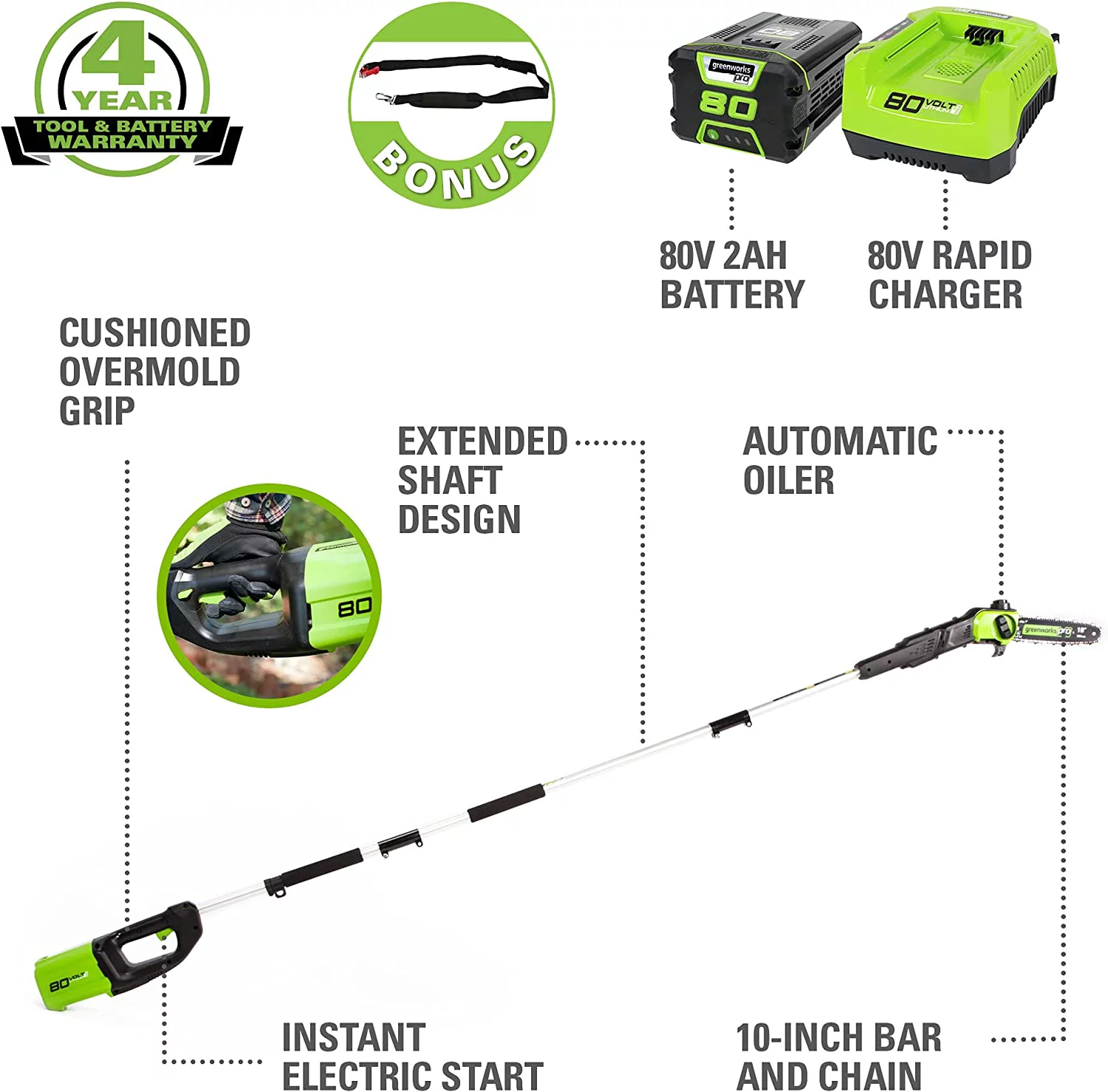 Greenworks 80V 10
