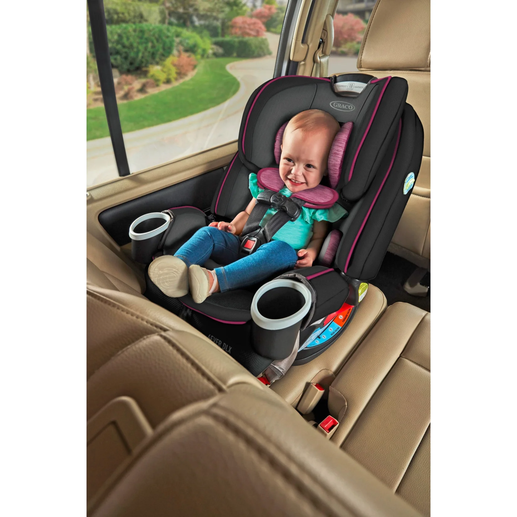 Graco 4Ever DLX 4-in-1 Convertible Car Seat, Zagg Black Waves - Womvr