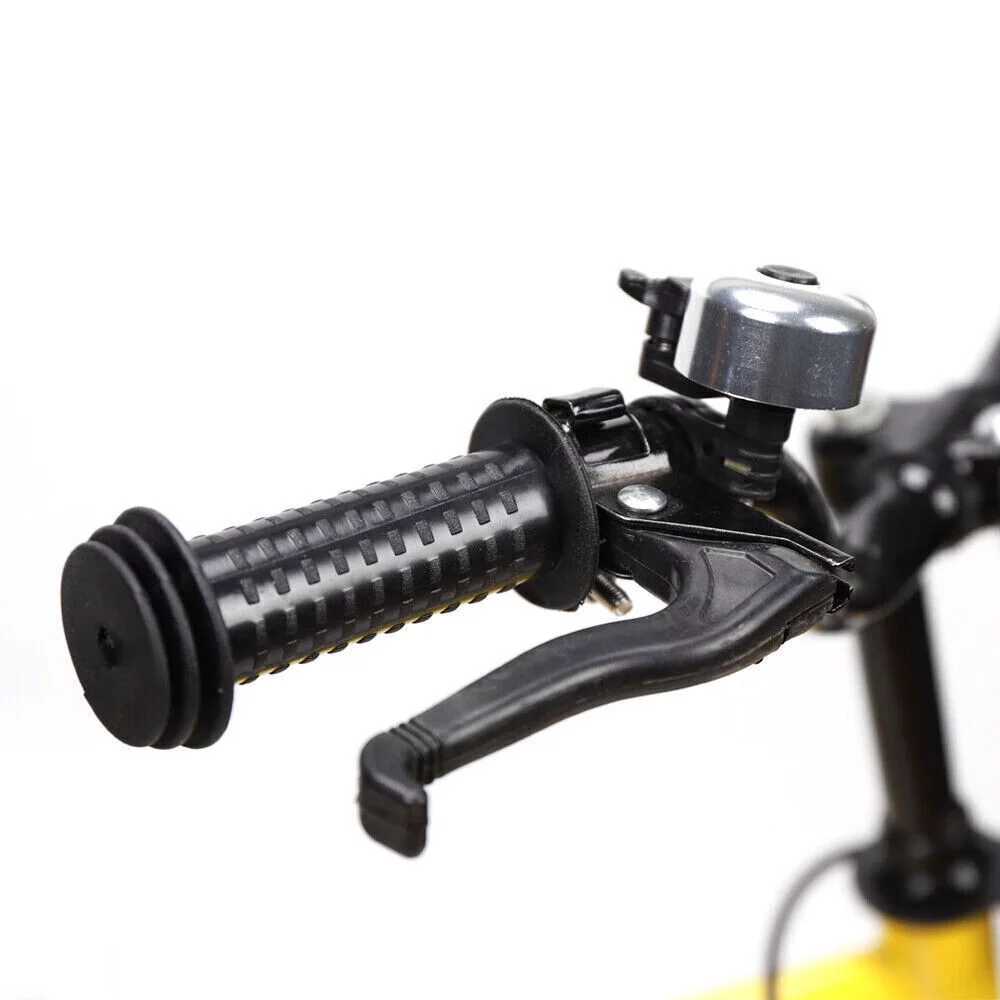 Loyalheartdy 14 Inch Yellow Kids Bike Adjustable Height Children Bicycle Universal Child Cycle with Safe Training Wheels - Womvr