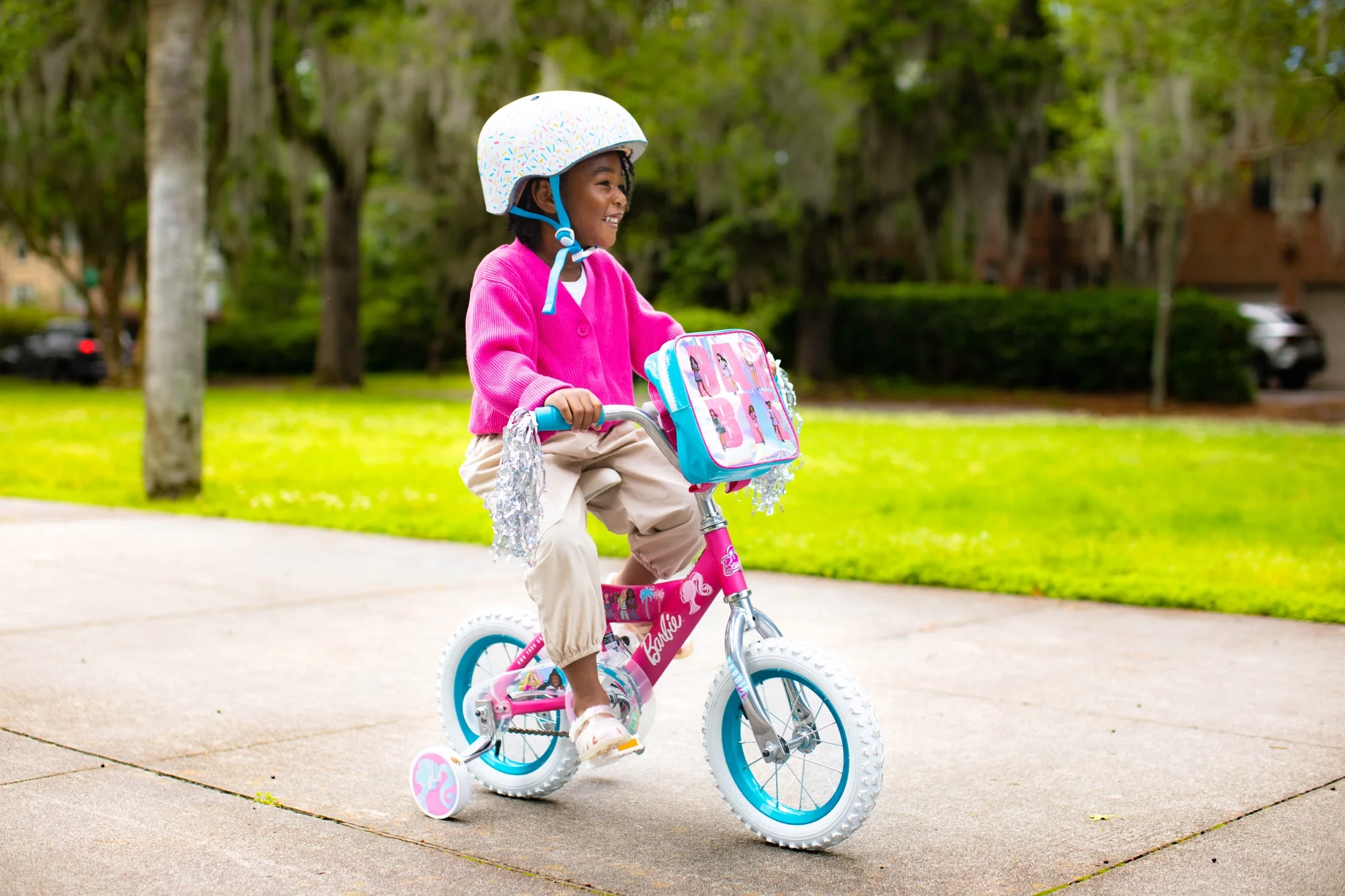Dynacraft Barbie 12-inch Girls BMX Bike for Age 3-5 Years - Womvr