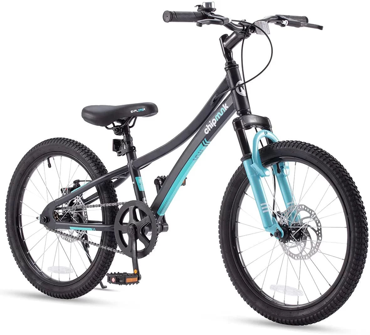 Royalbaby Explorer 20 In. Children's Bicycle, Black and Blue - Womvr