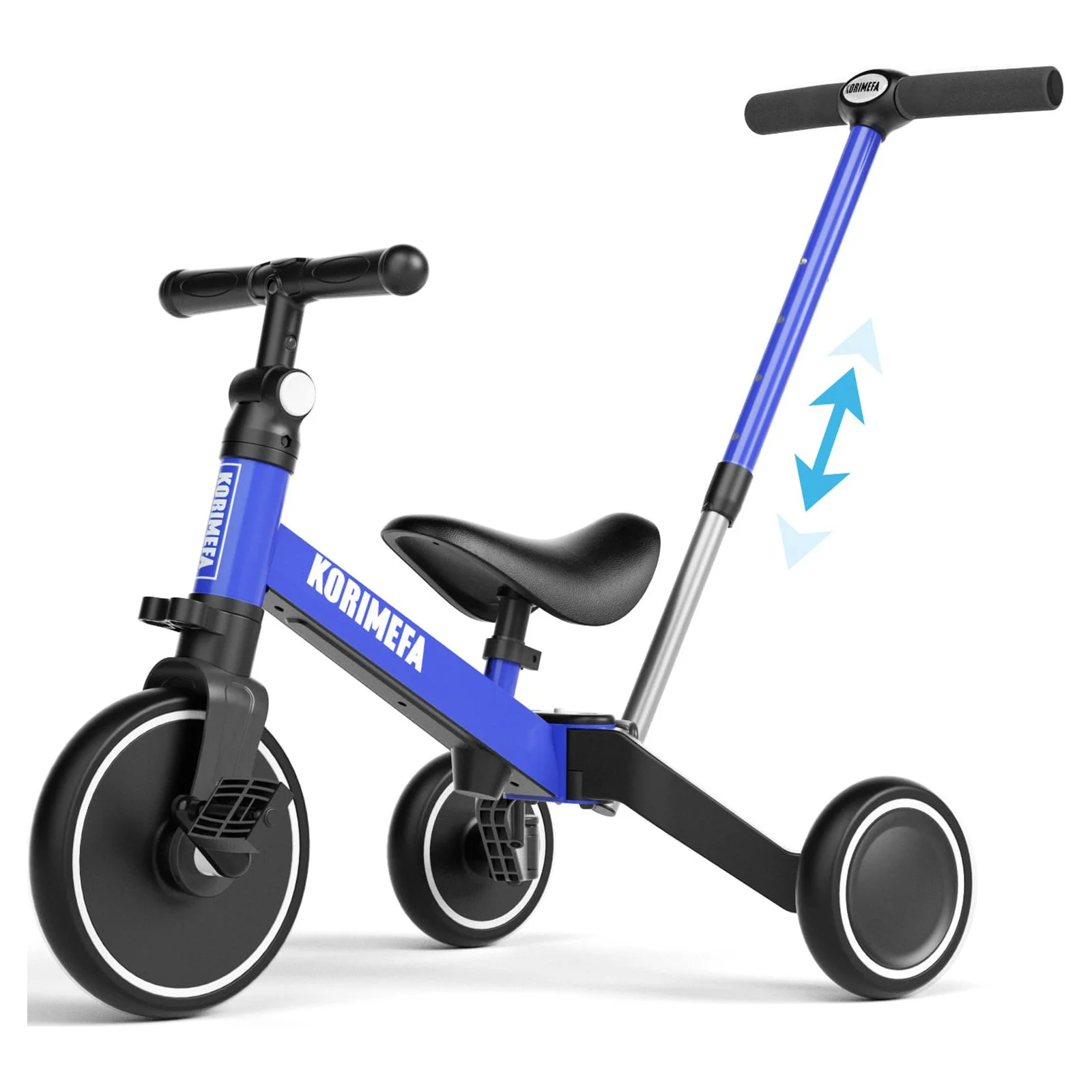 KORIMEFA Toddler Bike with Push Handle, Toddler Tricycle for Age 1 to 3 Years Old Boy Girl, Baby Bike Balance Bike - Womvr