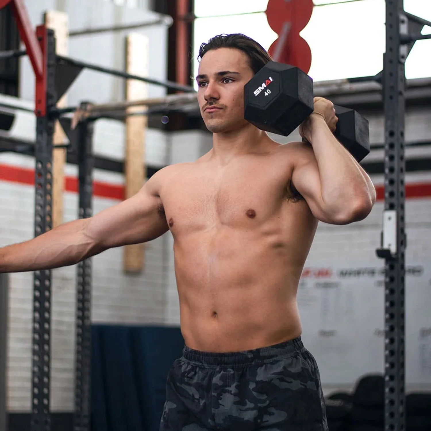 SMAI Rubber Hex Dumbbells (Pair) - Womvr