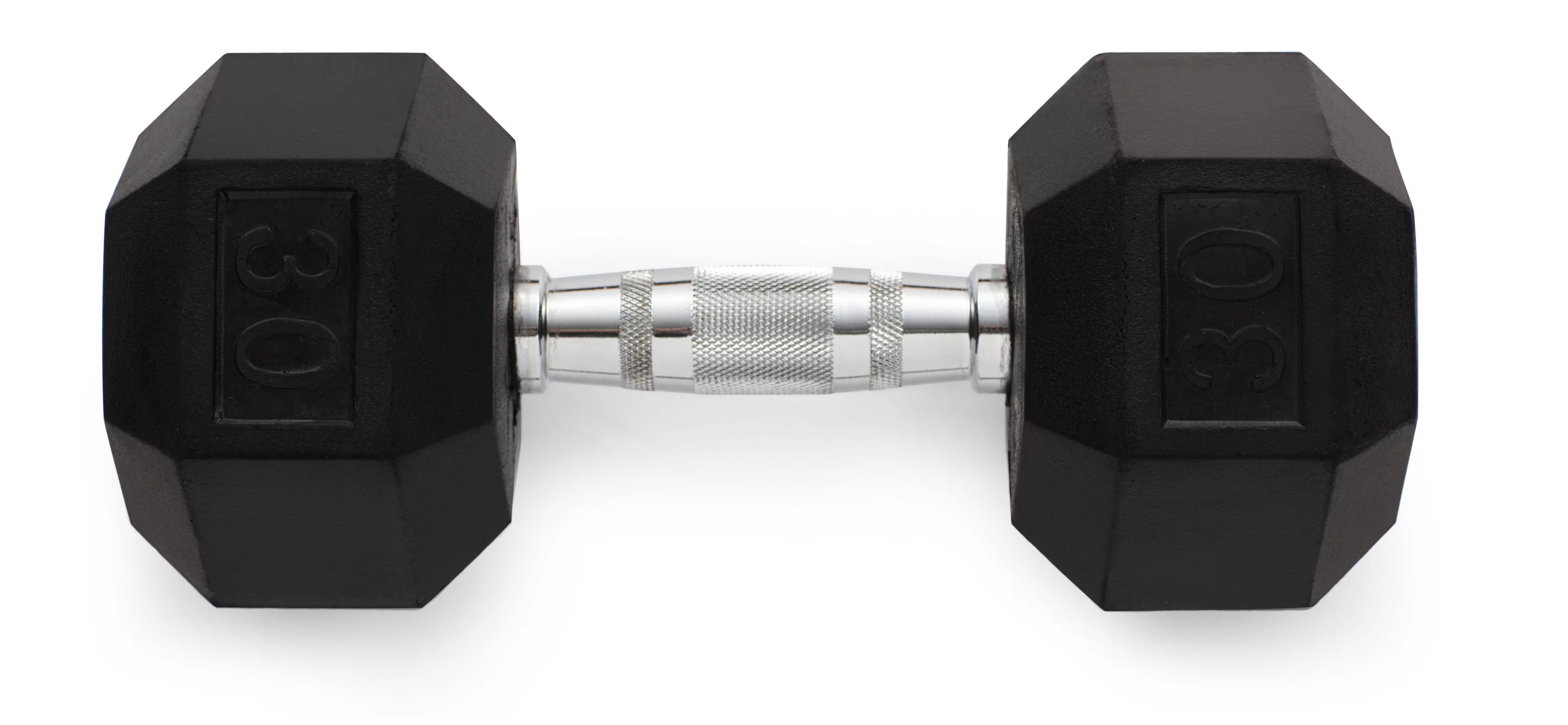 Weider Rubber Hex Dumbbell, 45 lbs - Sold Individually - Womvr