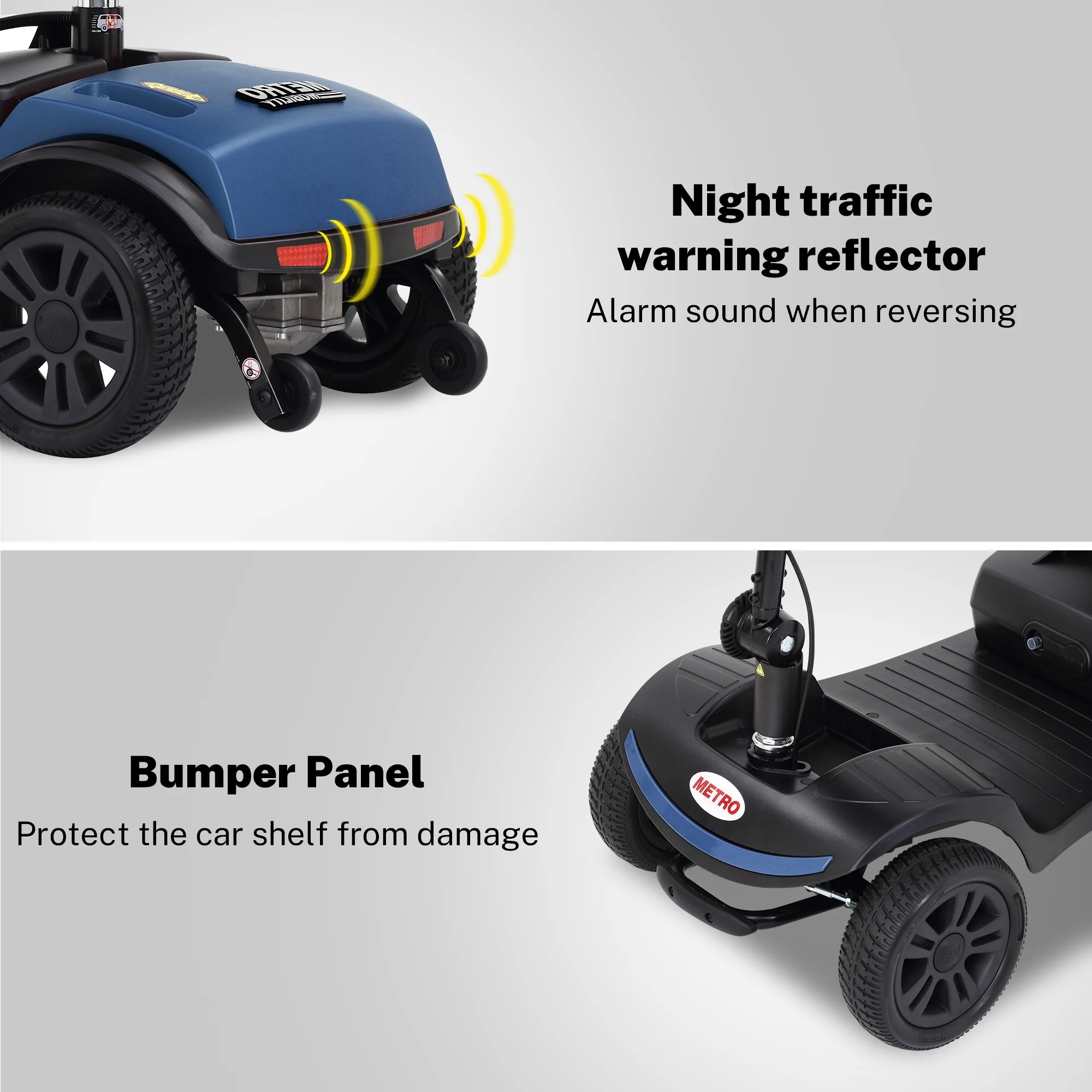 Segmart Mobility Scooter for Seniors, 4 Wheels Compact Heavy Duty Electric Mobile Scooter, Range 13 Mile, Max Speed 5 MPH, 265LBS, Red - Womvr