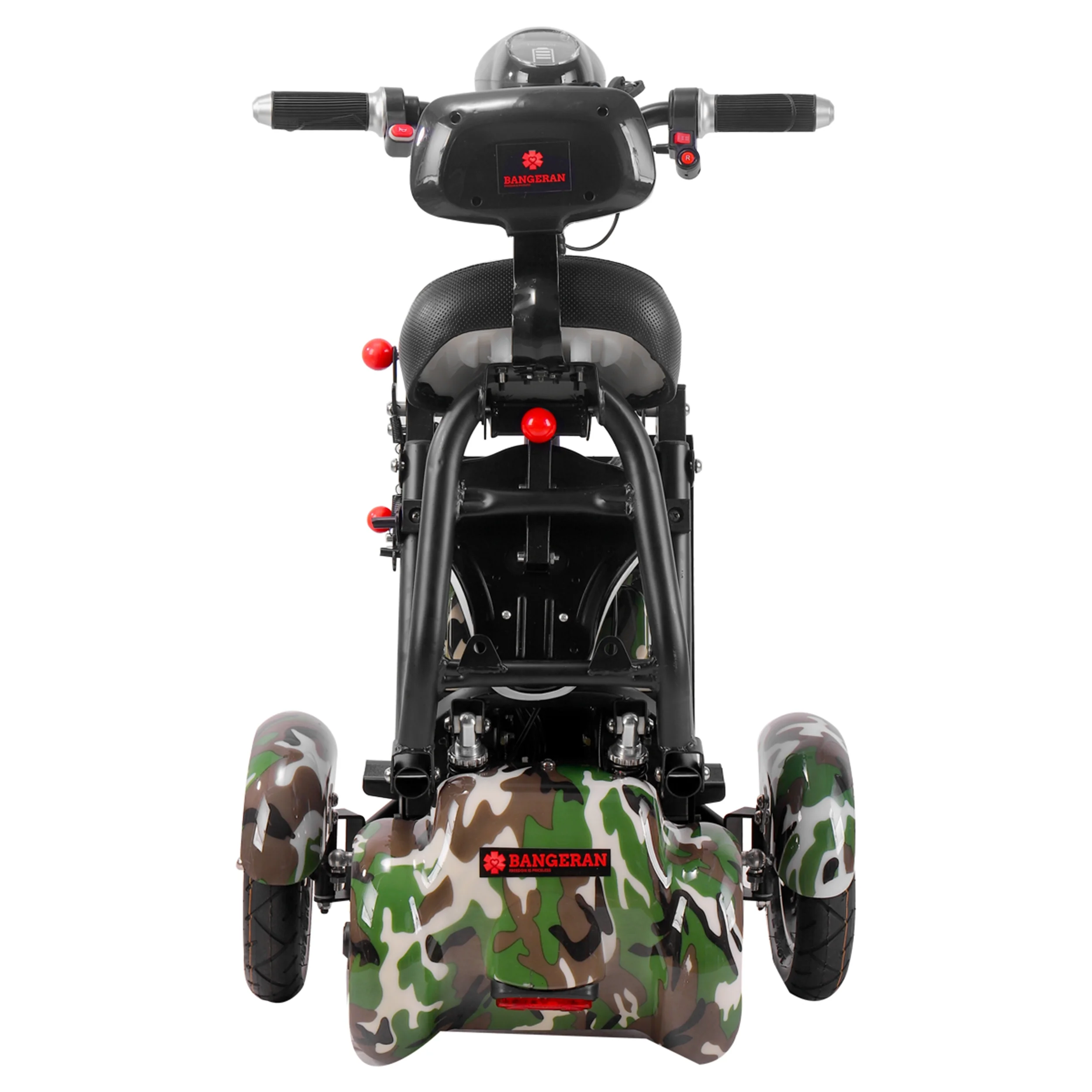 Smart Lightweight Electric Power Scooter, 4 Wheels Foldable Double Seats - Womvr