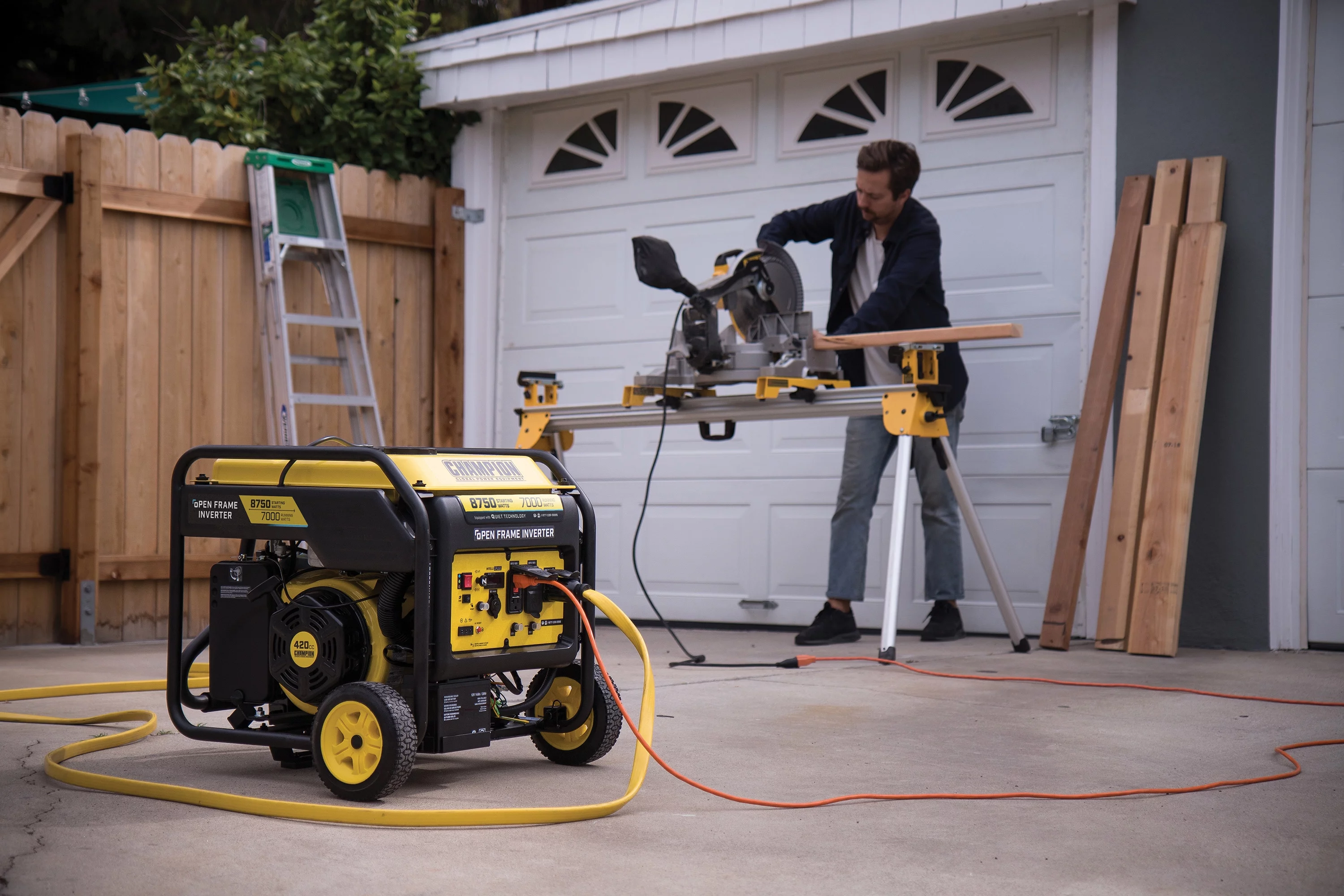 Champion Power Equipment 8750-Watt Open Frame Inverter with Electric Start - Womvr