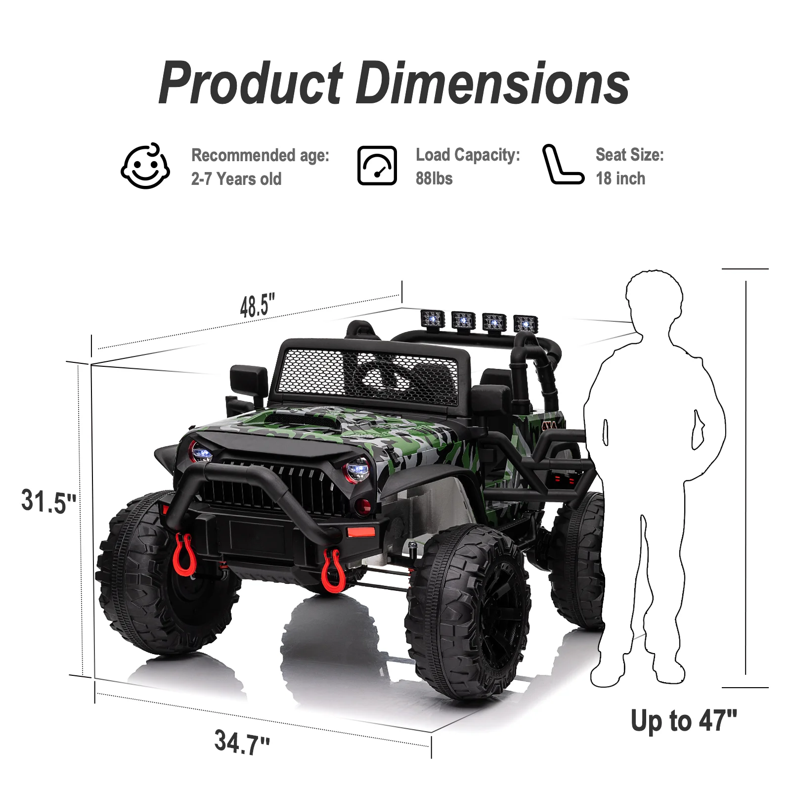 Outfunny 24V Ride on Toy Truck for Big Kids with Remote, 2-Seater, 400W Motor - Purple - Womvr