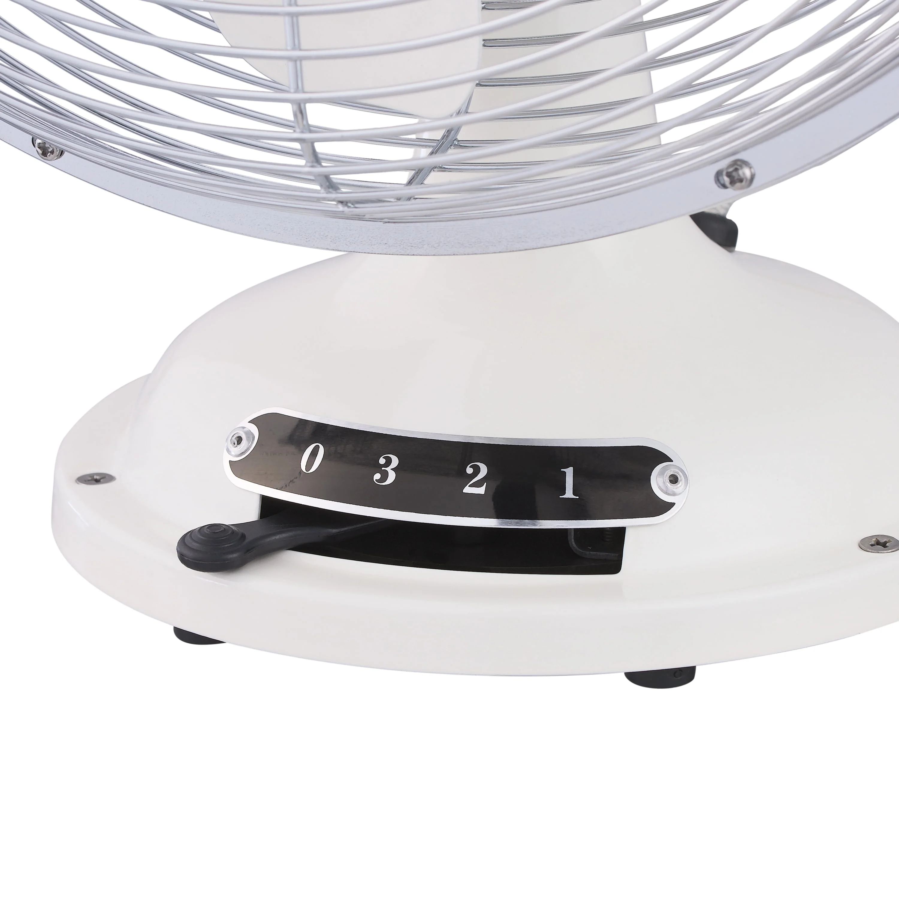 Better Homes & Gardens New 12 inch Retro 3-Speed Metal Tilted-Head Oscillation Table Fan Gold - Womvr