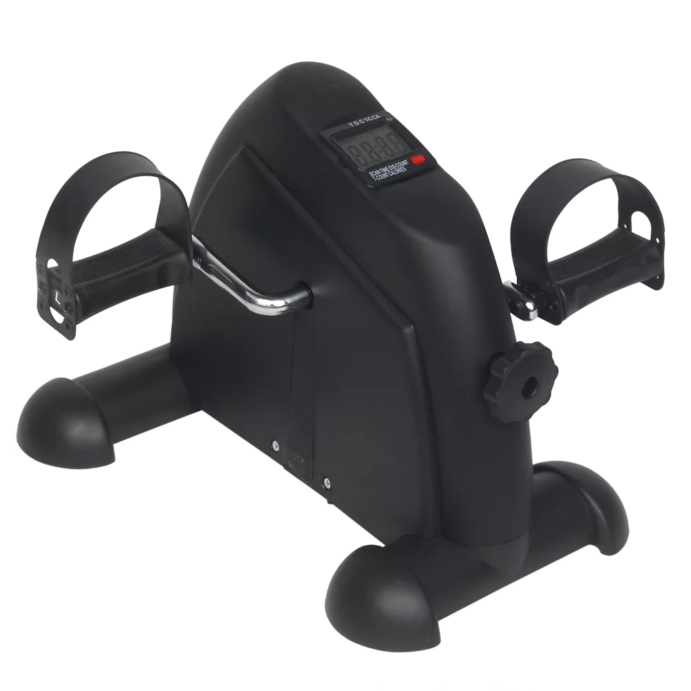 SalonMore Mini Cycle Exercise Bike Under Desk, for Leg/Arm Pedder, Black - Womvr