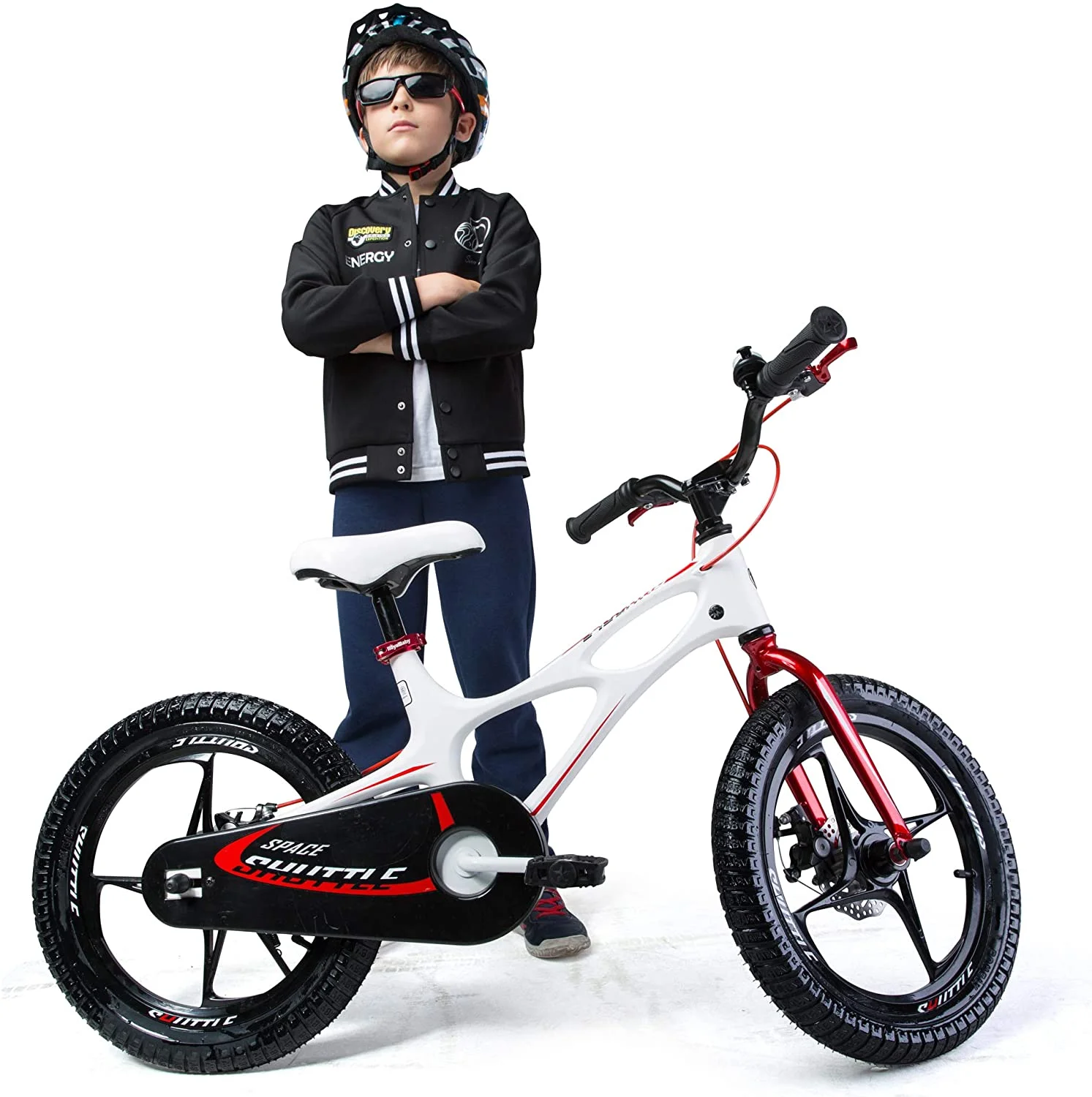 RoyalBaby 18 inch Magnesium Space Shuttle Kid's Bike, White - Womvr