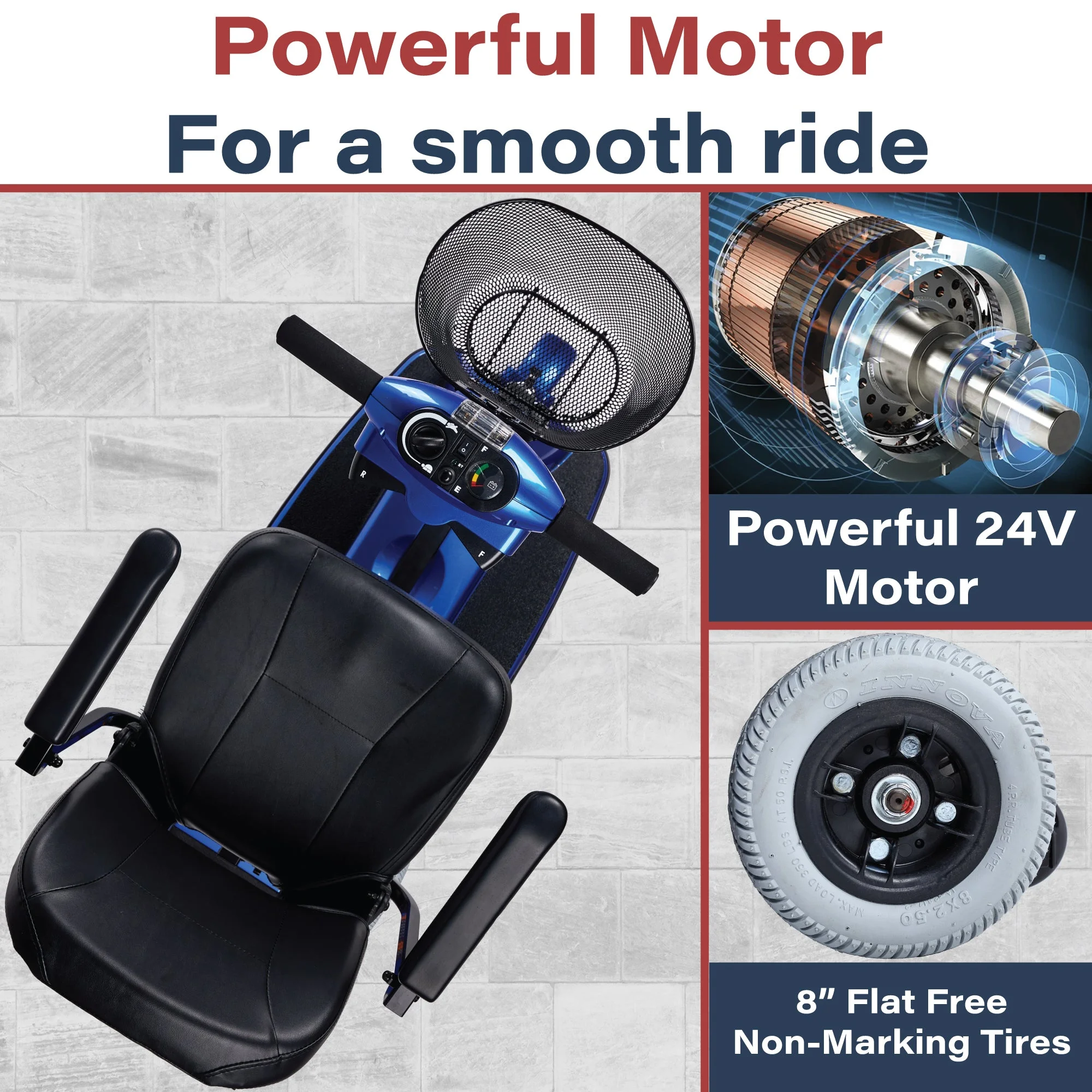 Zipr Mobility Zipr Xtra 3 - Red Practical Scooter - 3 Wheels - Womvr