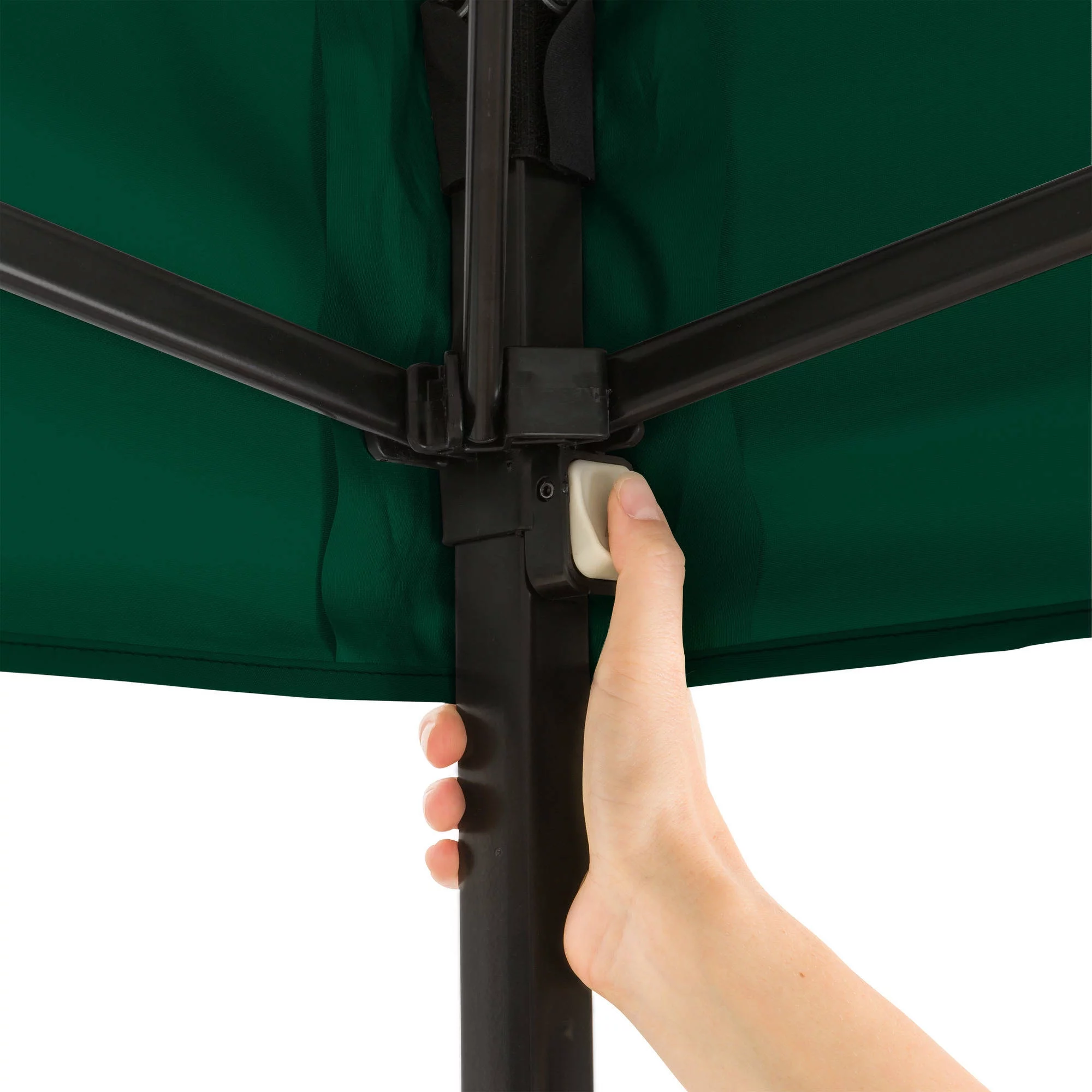 Ozark Trail Simple Push Straight Leg Instant Canopy, White, 10 ft x 10 ft - Womvr