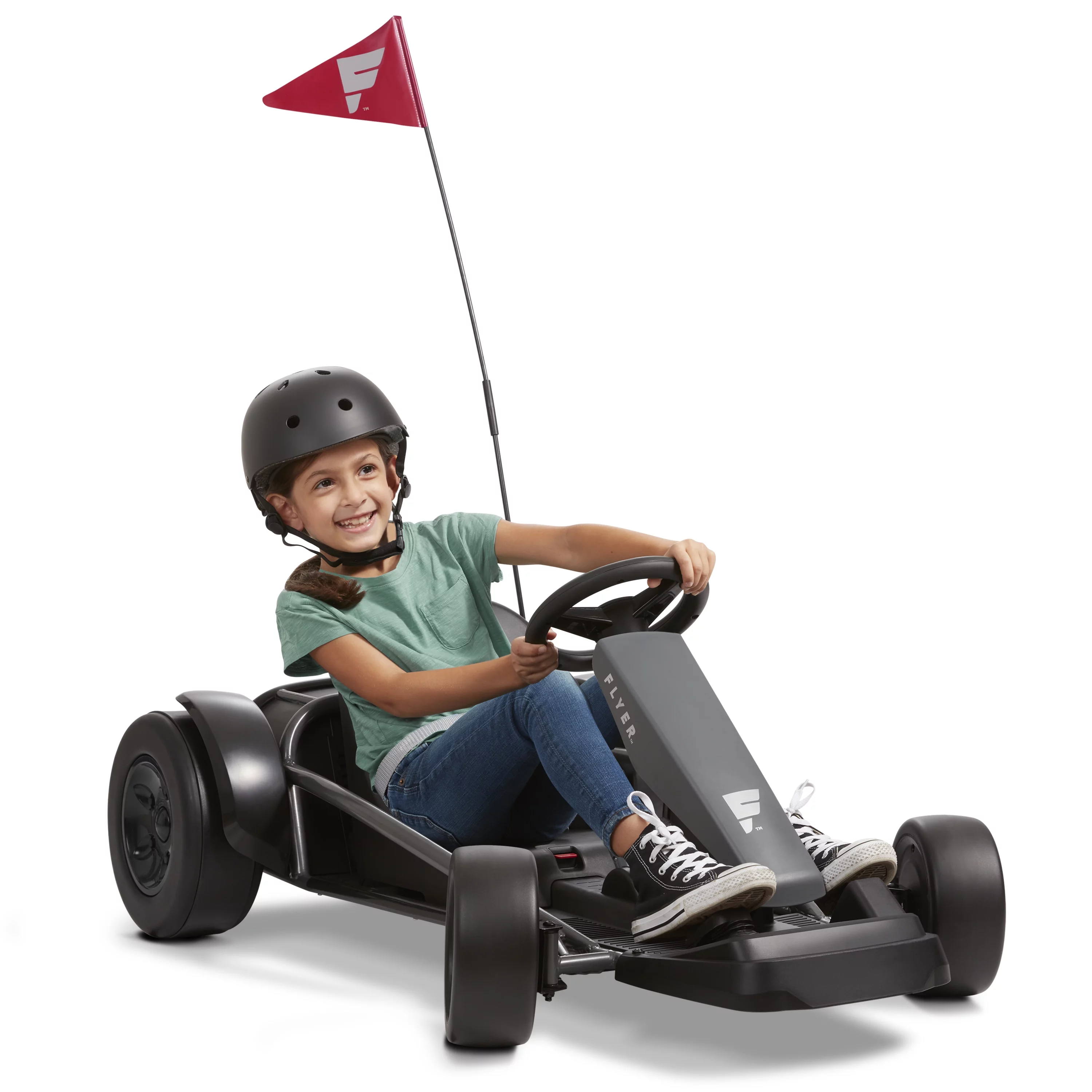 Radio Flyer, 36V Extreme Drift Go-Kart Ride-on, Battery Powered, 3 Speeds up to 11MPH, Unisex Design - Womvr