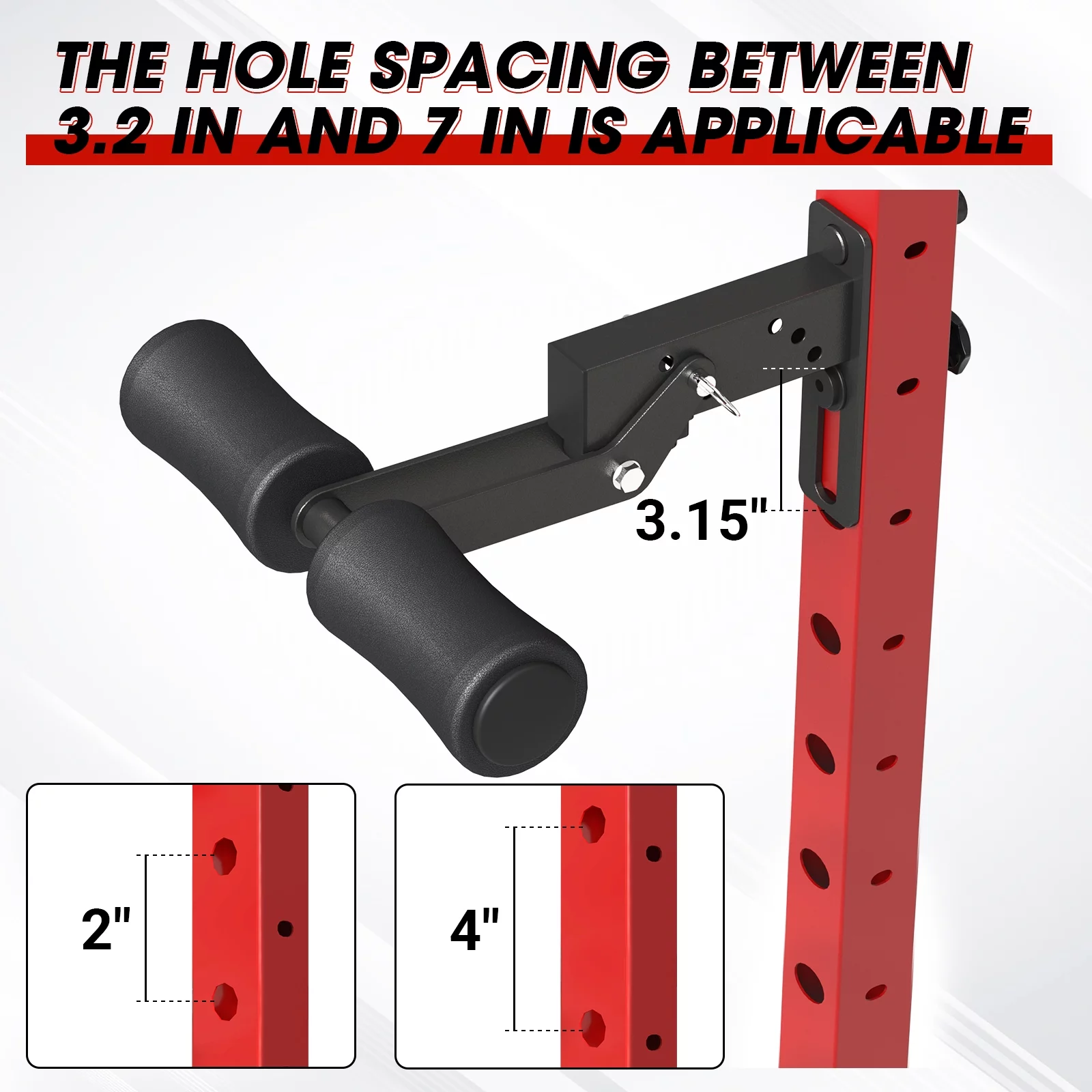 Mikolo Home Gym Equipment Leg Holder Attachment for Smith Machine and Power Rack - Womvr