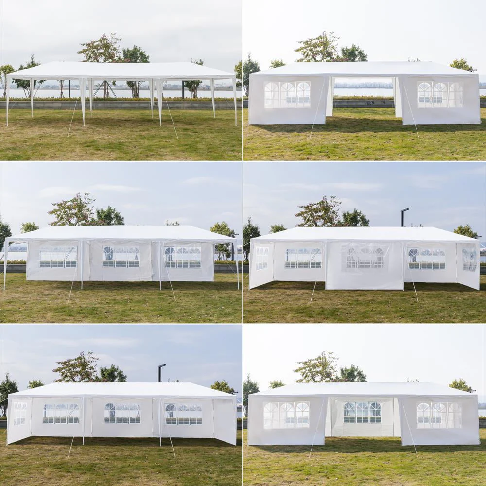 Ktaxon 10' X 30' Canopy Tent with 8 Side Walls for Party Wedding Camping and BBQ - Womvr
