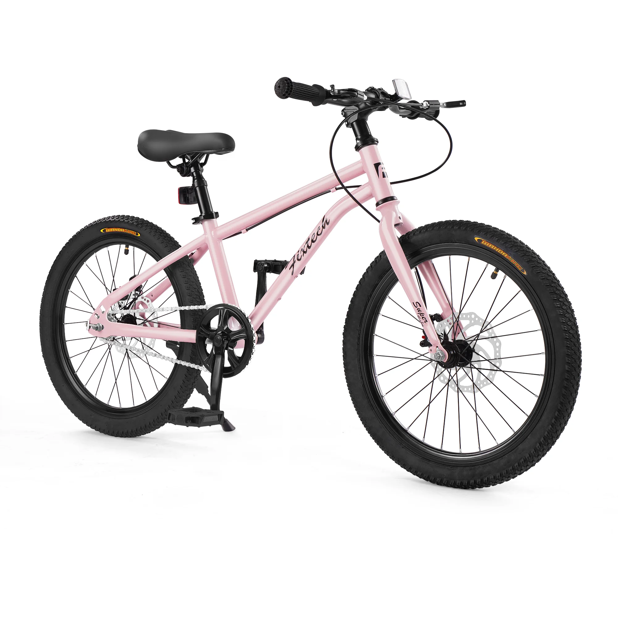 FIXTECH 20 Inch Children's Bicycle with Double Disc Brake for Boys Girls Age 5-12 Years, Pink - Womvr