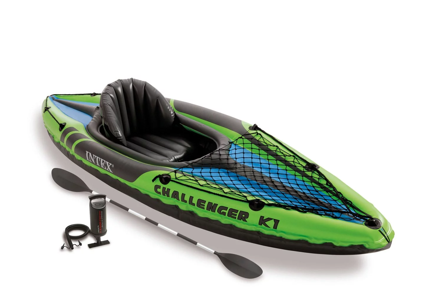 Intex 1-Person Inflatable Kayak (2 Pack) w/ 2-Person Inflatable Kayak w/ pump - Womvr