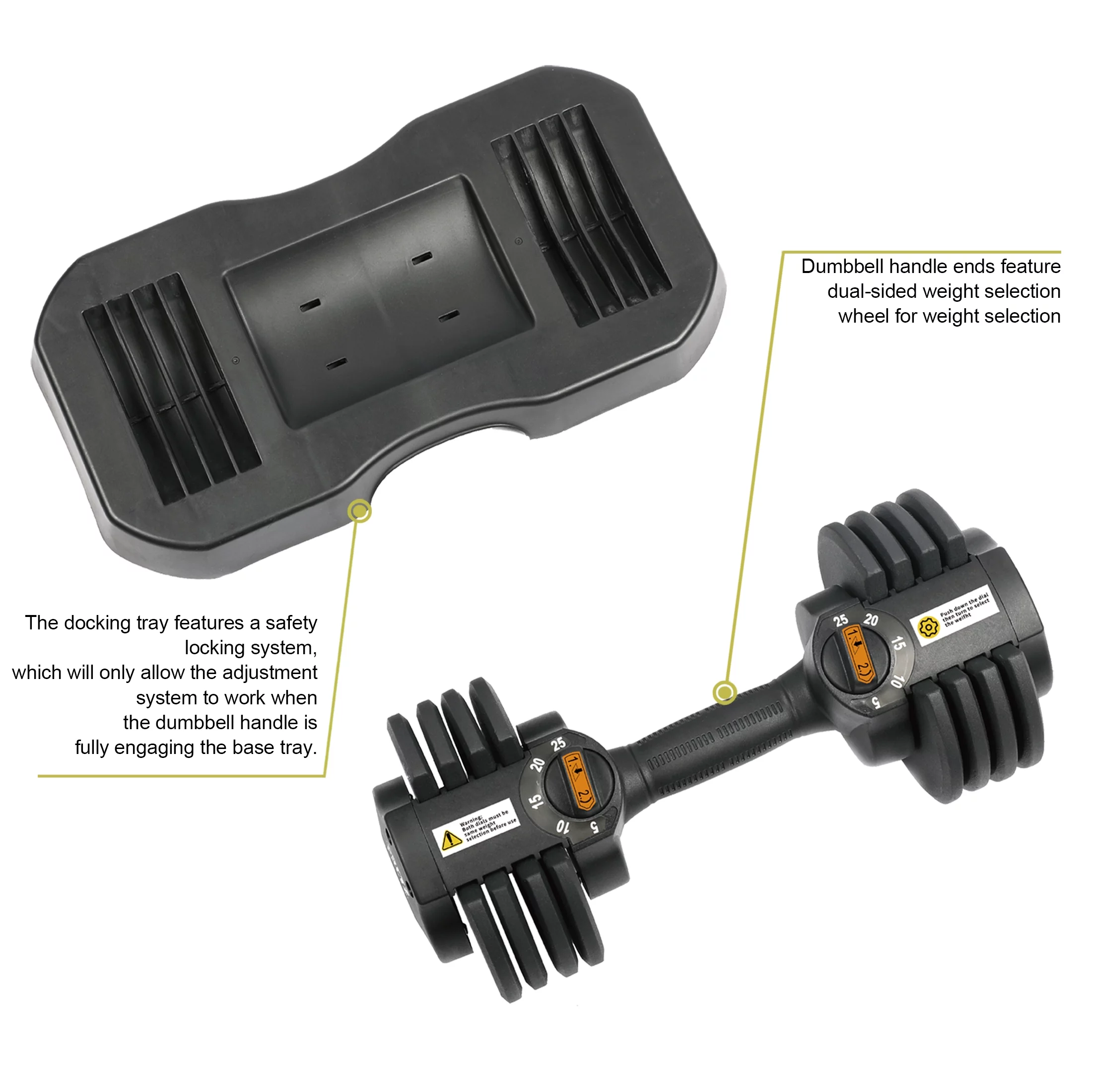 PRCTZ, 10-30lb Quick Select Adjustable Dumbbell Pair with Dumbbell Stand Combo - Womvr