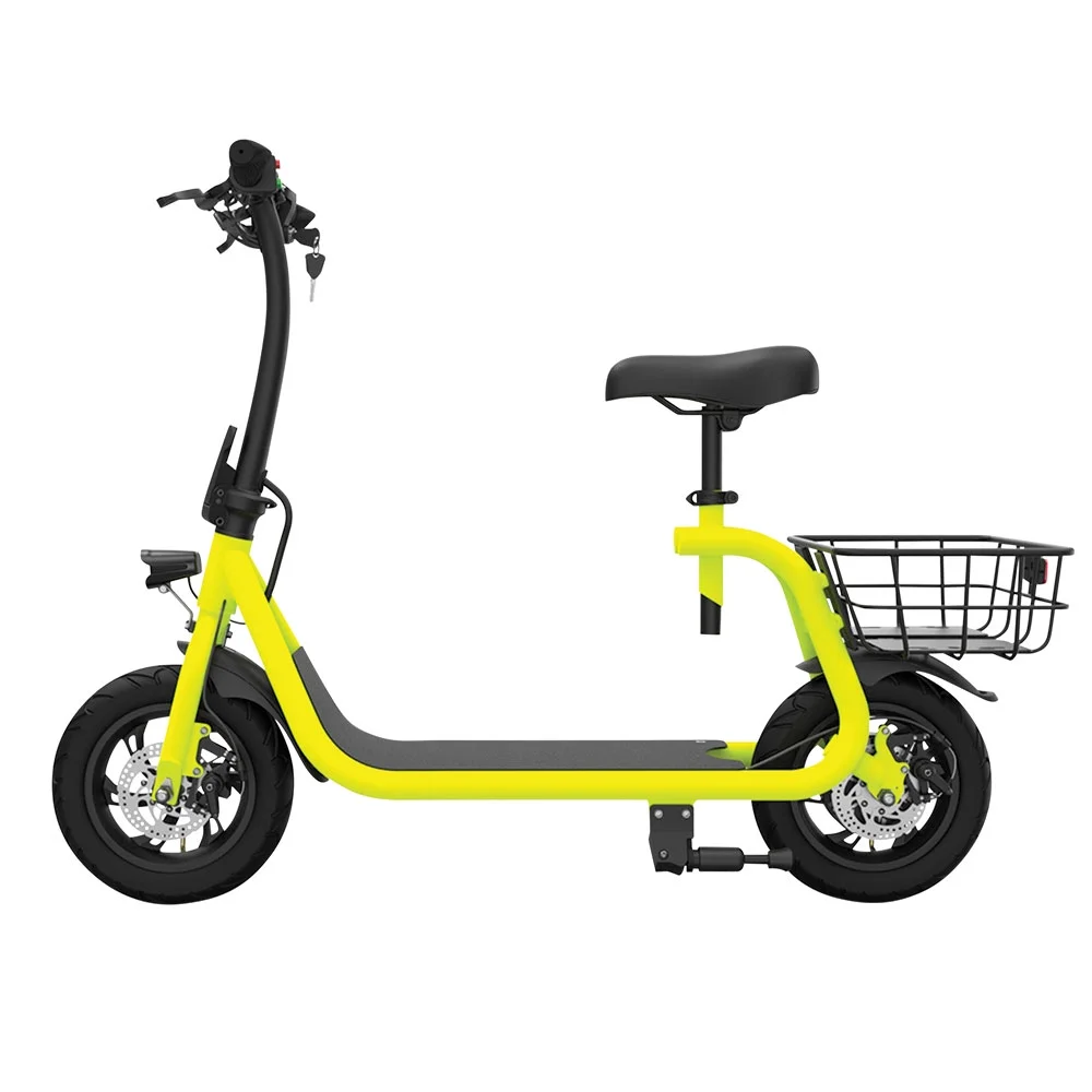 GlareWheel EB-NTEC1 Commuting Electric Bike and Scooter, Neon Green - Womvr