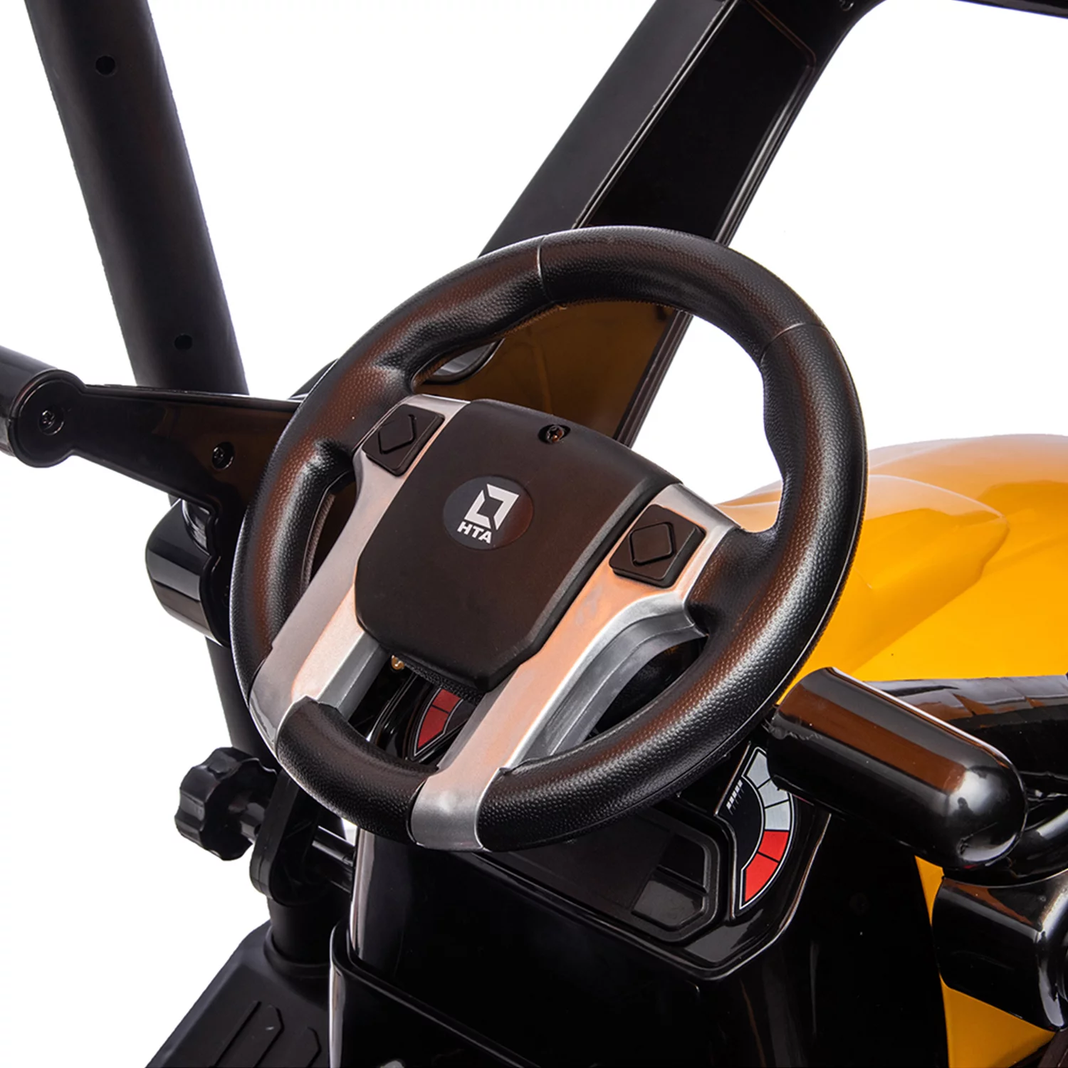 CIPACHO 24 V Powered Ride Ons Tractor, Electric Construction Vehicles for Kids with Working Loader and Backhoe Digger, Kids' Car Toys with Trailer, Green - Womvr