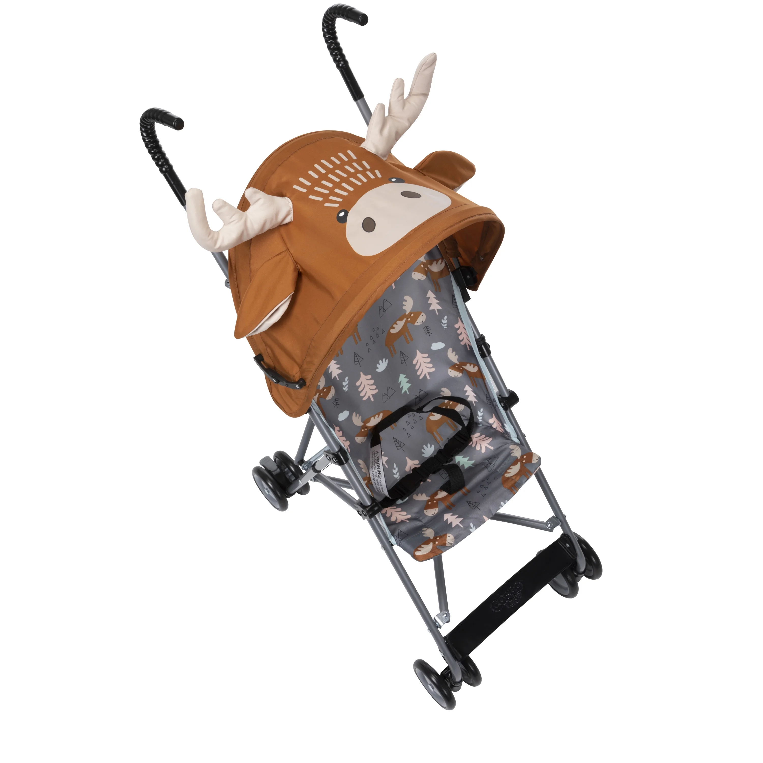 Cosco Kids Comfort Height Toddler Umbrella Stroller with Canopy, Moose - Womvr