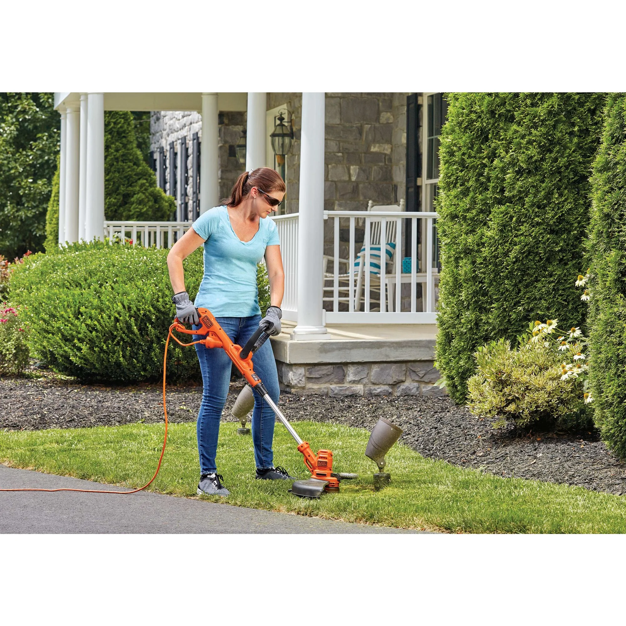 BLACK+DECKER String Trimmer With Auto Feed, Electric, 6.5-Amp, 14-Inch, (BESTA510) - Womvr