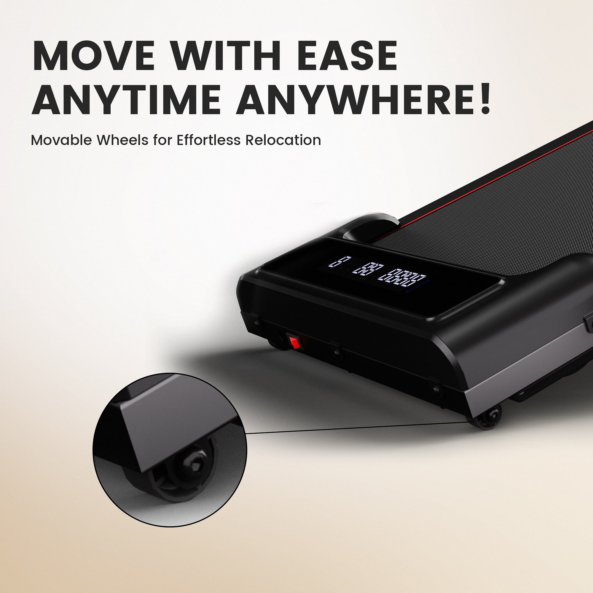 COMHOMA 2.5HP Walking Pad, Under Desk Treadmill 40*16 Walking Area 2 in 1 Portable Electric Treadmill with Remote Control, LED Display for Home Office - Womvr