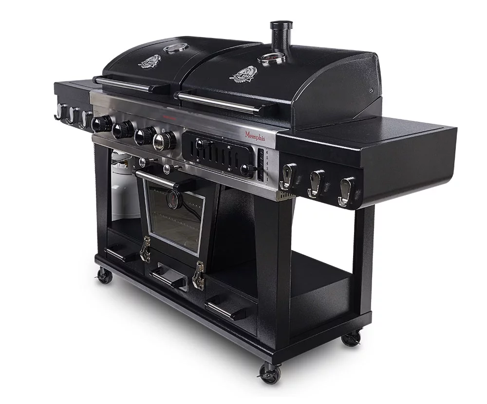 Pit Boss Memphis Ultimate Gas and Charcoal Combo Grill with Electric Smoker - Womvr