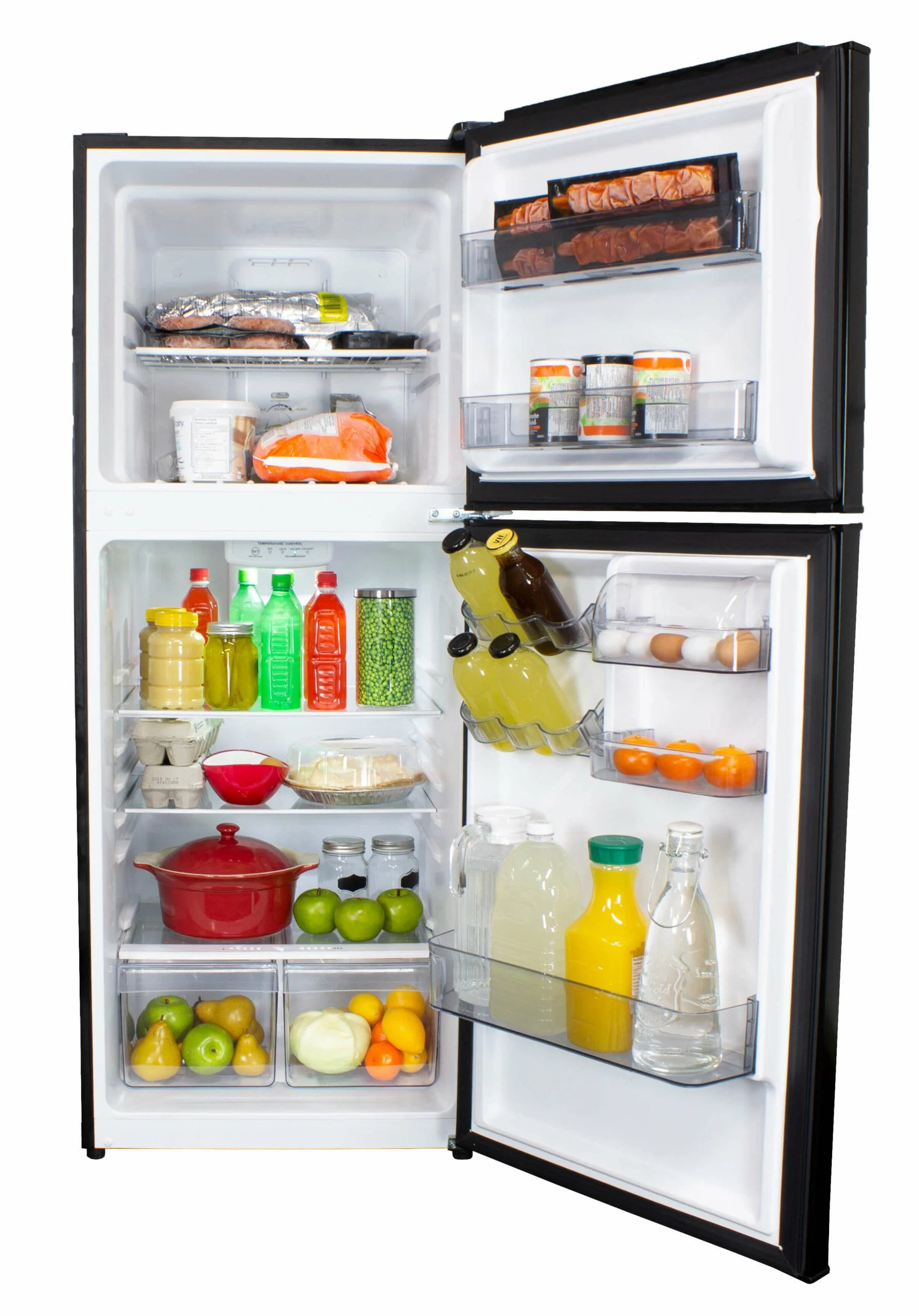 Danby DFF101B1BDB 10.0 cu. ft. Apartment Size Fridge Top Mount in Black - Womvr