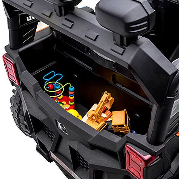 TOKTOO 24V Ride on Car, 4WD Powered Ride on UTV with Remote Control & Trunk Storage Space,  1 Seater Kid Car for Boys Girls -Blue - Womvr