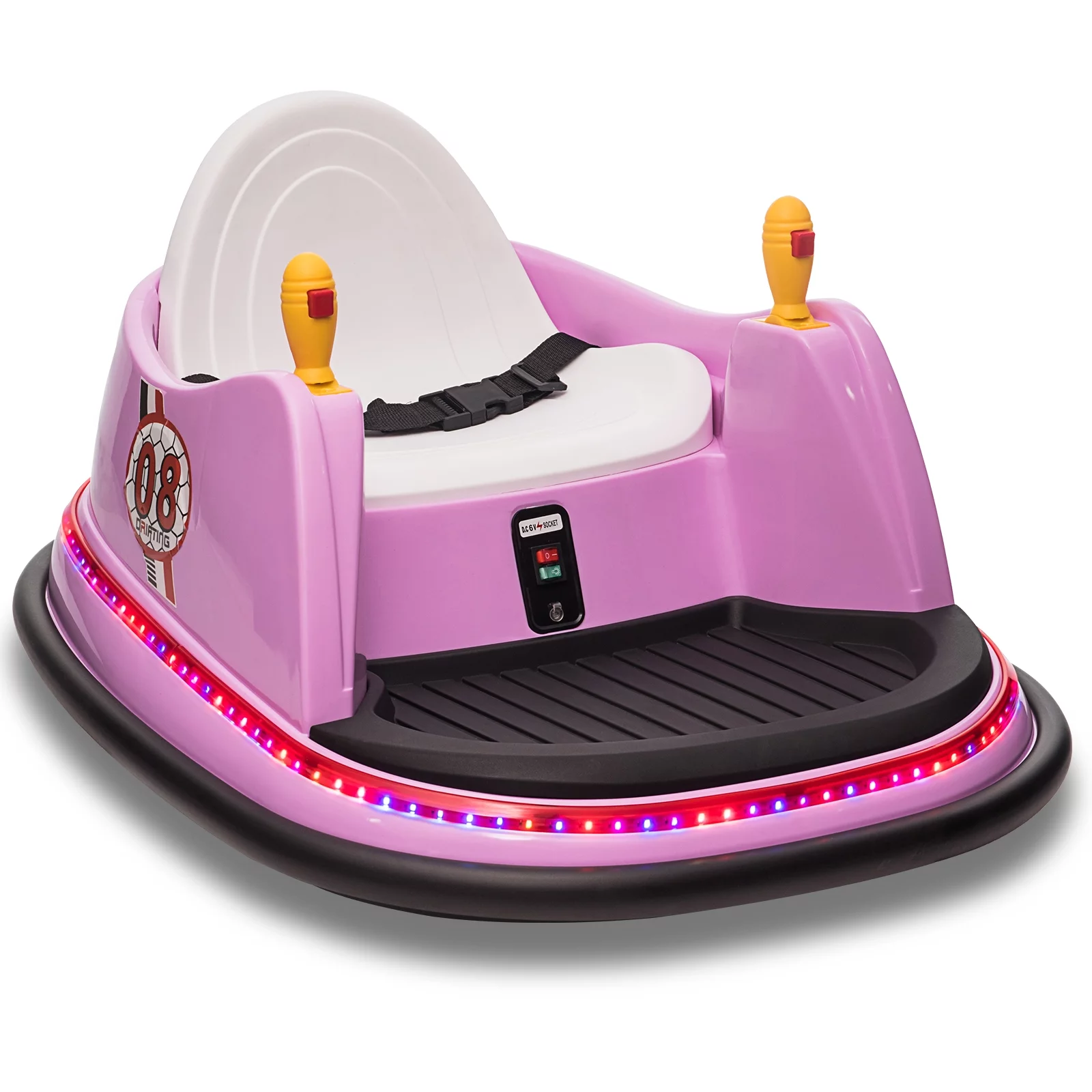 OTTARO 12V Electric Powered Ride on Bumper Car for Girls Boys with Remote Control,360 Spin,Music(Lavender) - Womvr