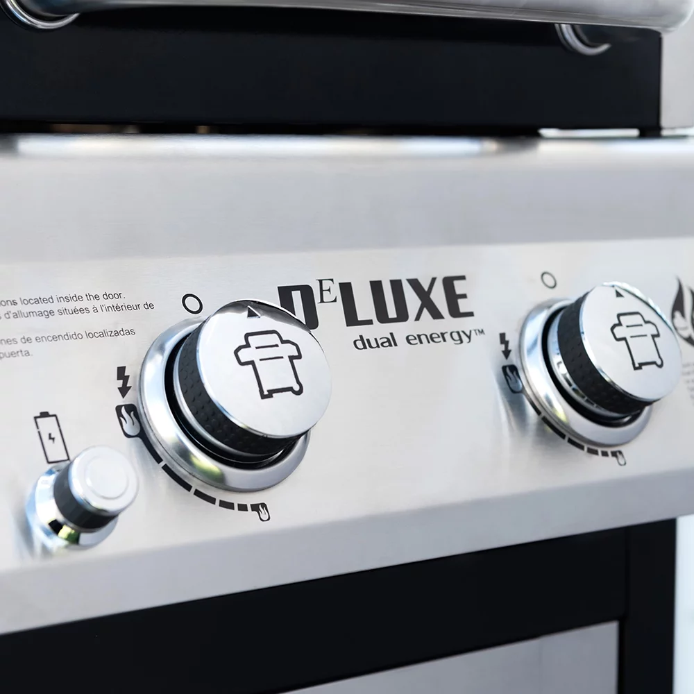 Nexgrill Deluxe 2-Burner Propane Gas Grill w/ 2 Foldable Shelves, Outdoor Cooking, Patio, BBQ, Silver & Black, 720-0864RA - Womvr