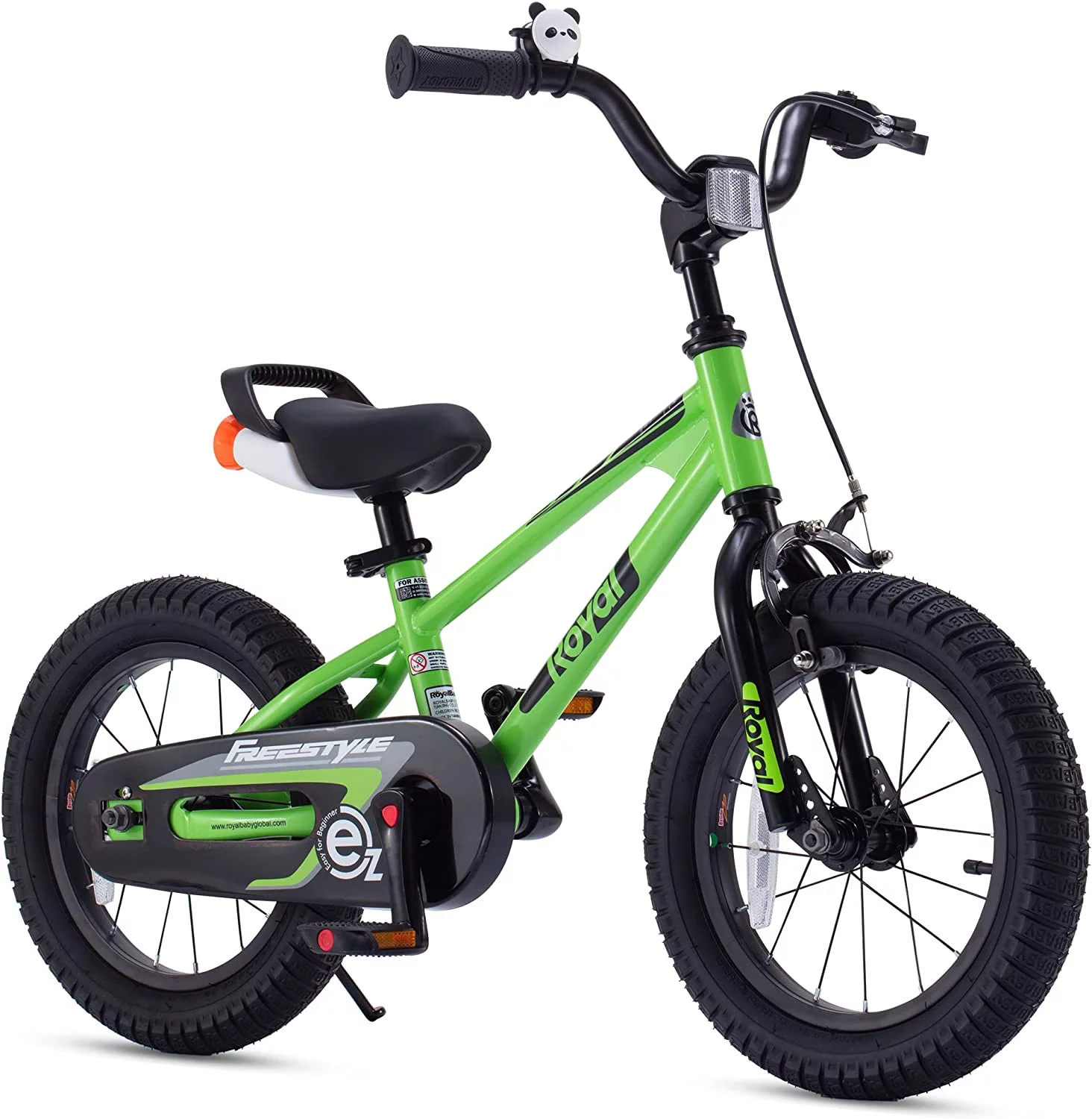 RoyalBaby EZ Kids Bike Easy Learn Balancing to Biking 16 Inch Balance & Pedal Bicycle Instant Assembly for Boys Girls Ages 4-7 Years Green - Womvr