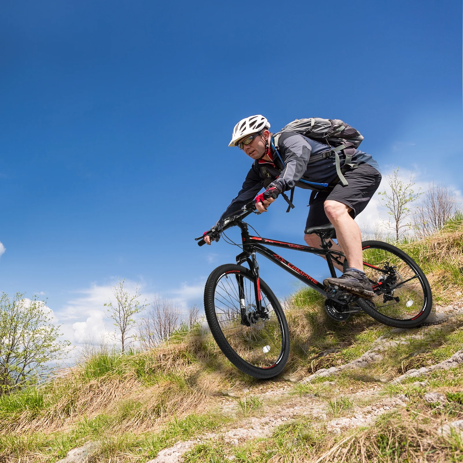 UBesGoo 27.5in Mountain Bike 21 Speed for Adult with Disc Brakes & Suspension, Black - Womvr