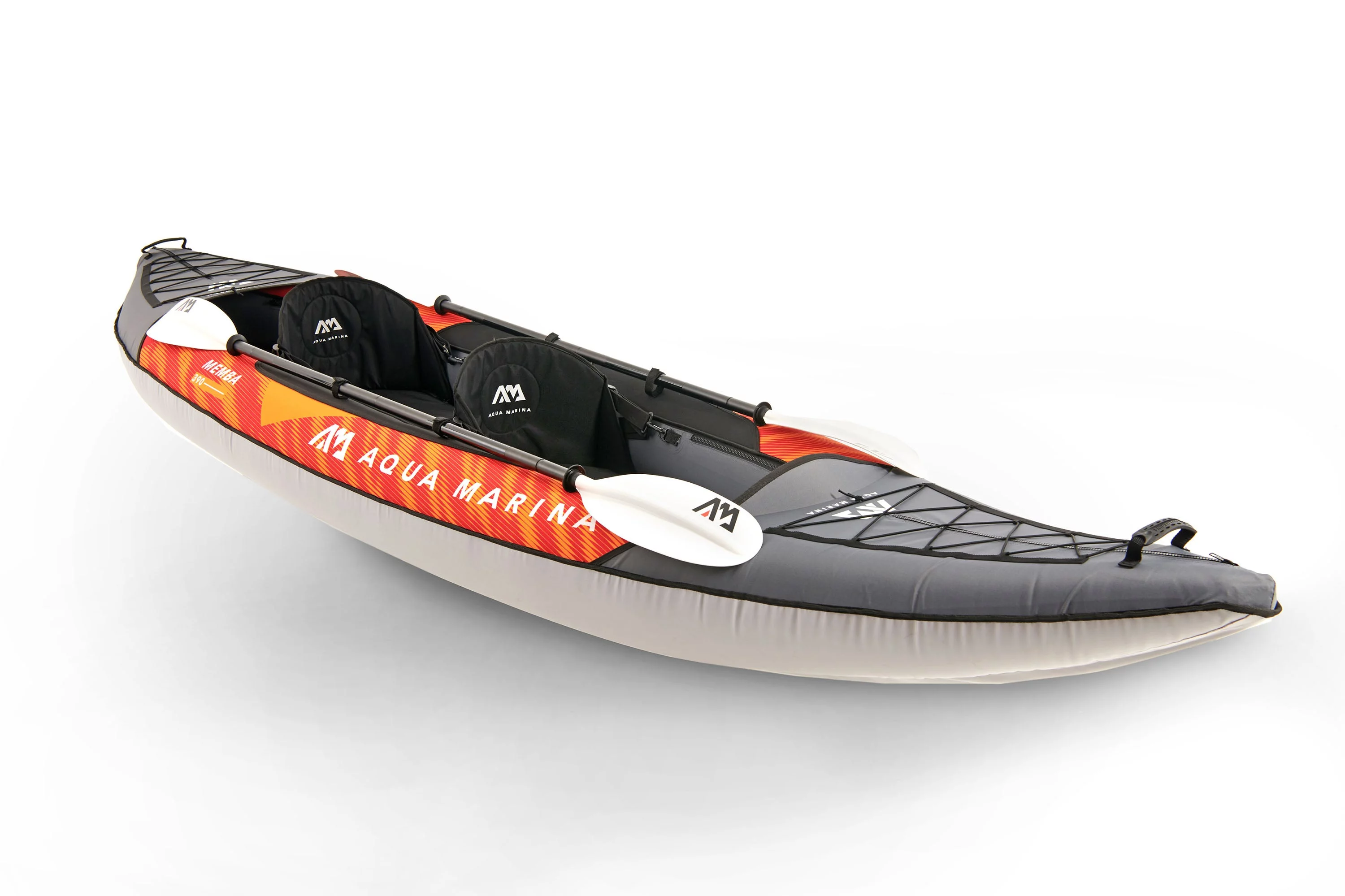 Aqua Marina TOURING KAYAK - MEMBA 1210 - Inflatable KAYAK Package, including Carry Bag, Paddle, Fin, Pump - Womvr