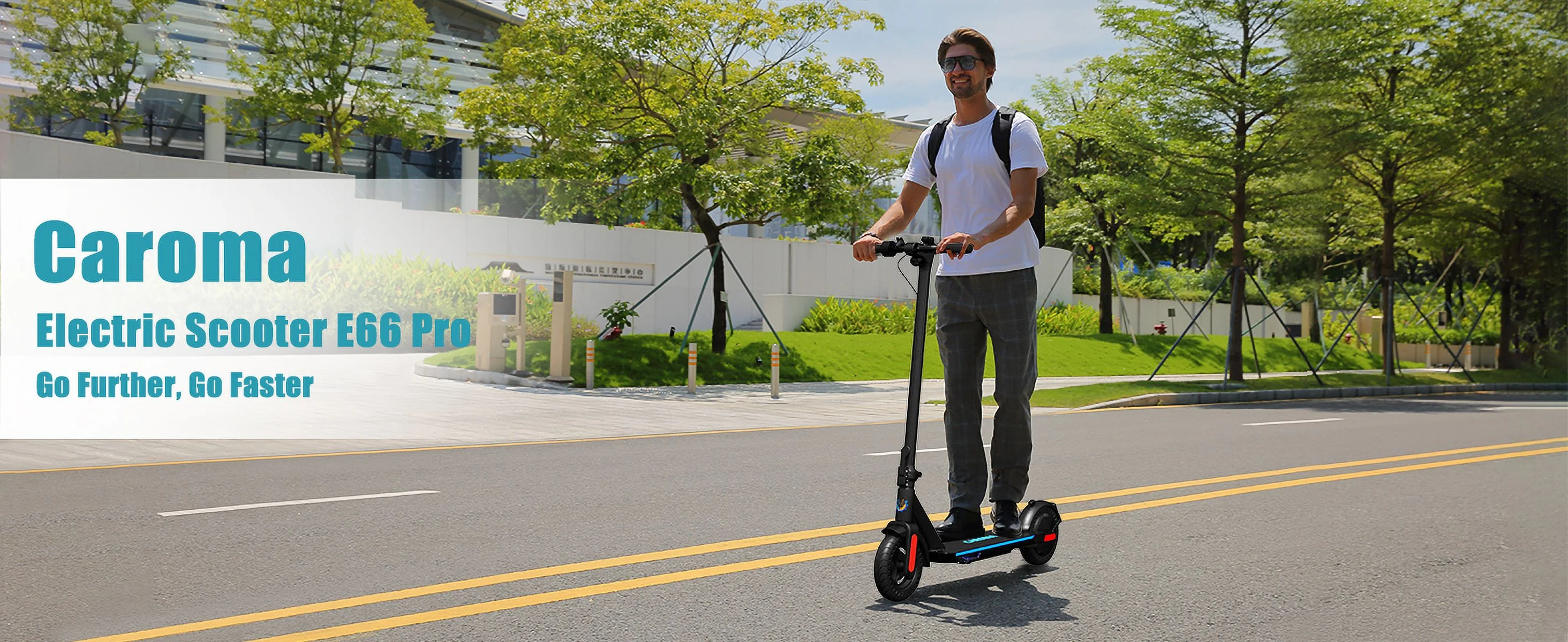 Caroma Electric Scooter for Adults, 20 Mph & 25 Miles Range, 10