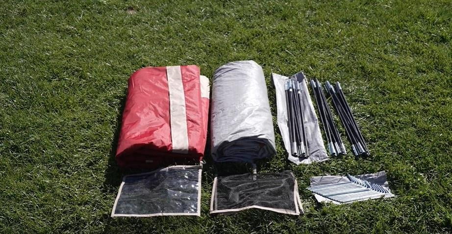 Ozark Trail 6 Person Dome Tent with Sitting Area - 15 ft. x 11 ft. - Carry Weight - 21.38 lbs. - Womvr