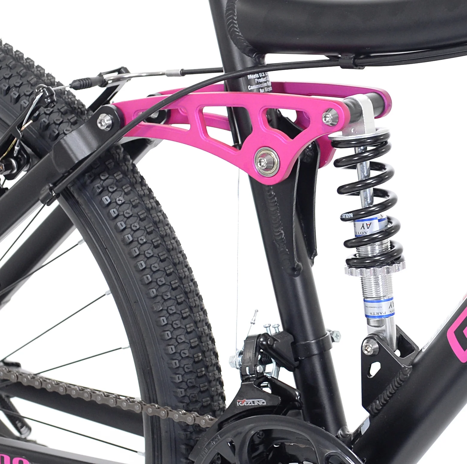 Kent Genesis 26 in. Maeve Women's Mountain Bike, Black and Pink - Womvr