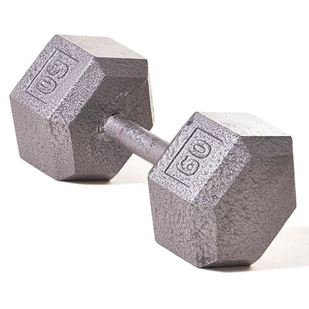 Champion Barbell?l Solid cast-iron Hex Dumbbell 3 -100lbs (SOLD INDIVIDUALLY) - Womvr