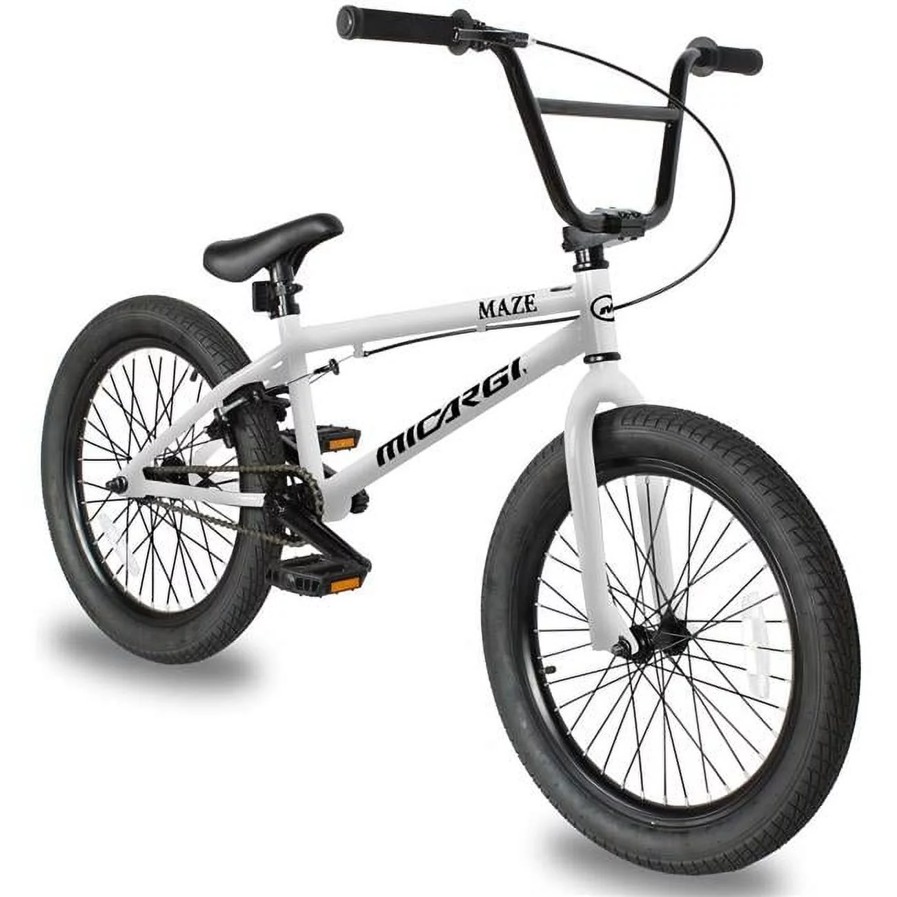 Micargi MAZE-WHI 20 in. Maze BMX Bicycle, White - Womvr