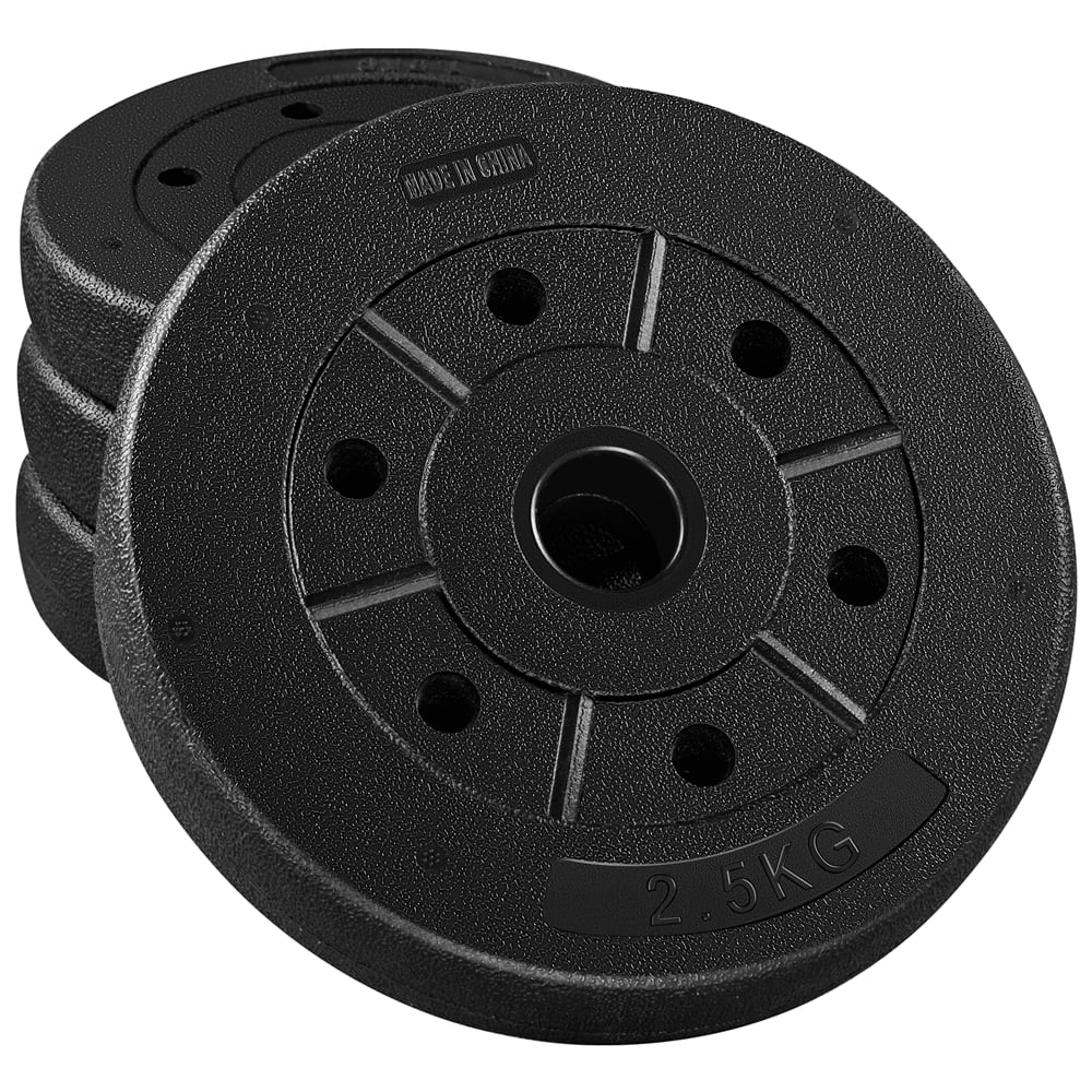 Yaheetech 66LB Adjustable Dumbbell Weight Set Home Training Dumbbell Pair Lifting Black - Womvr