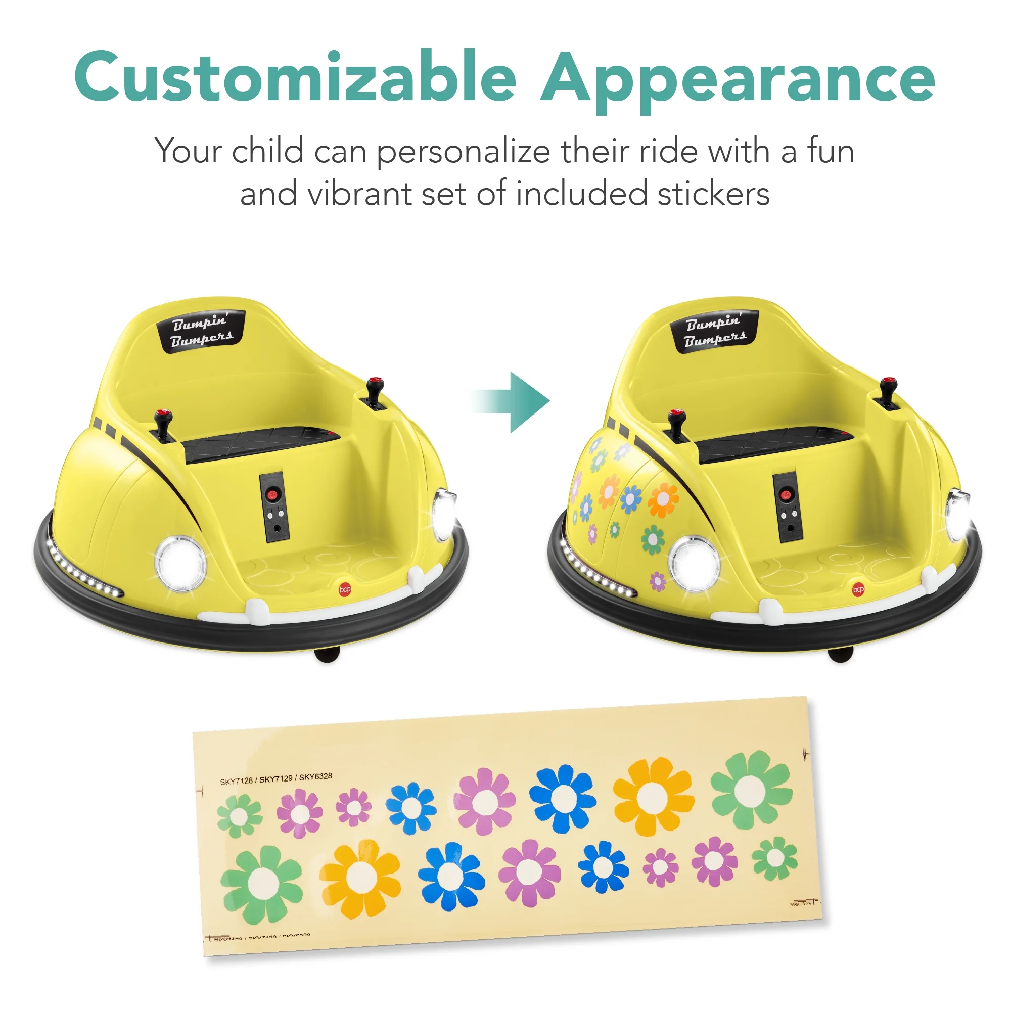 Best Choice Products 6V Kids Ride On Bumper Car Toy w/ Remote Control, Harness, Lights, 360 Degree Spin - Pink - Womvr